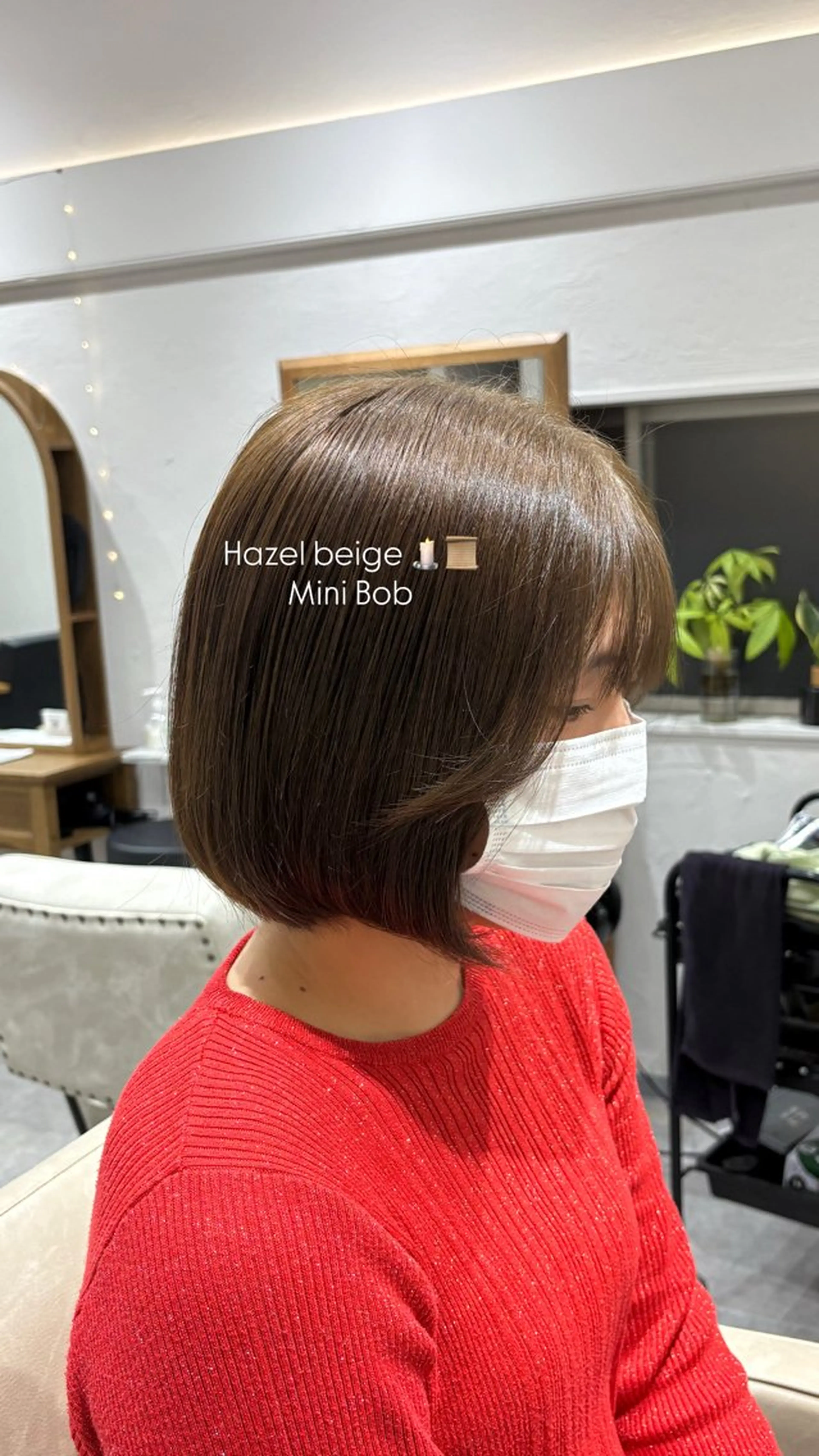 ショート ボブ ヘアカラー 谷口 綾架のヘアスタイル