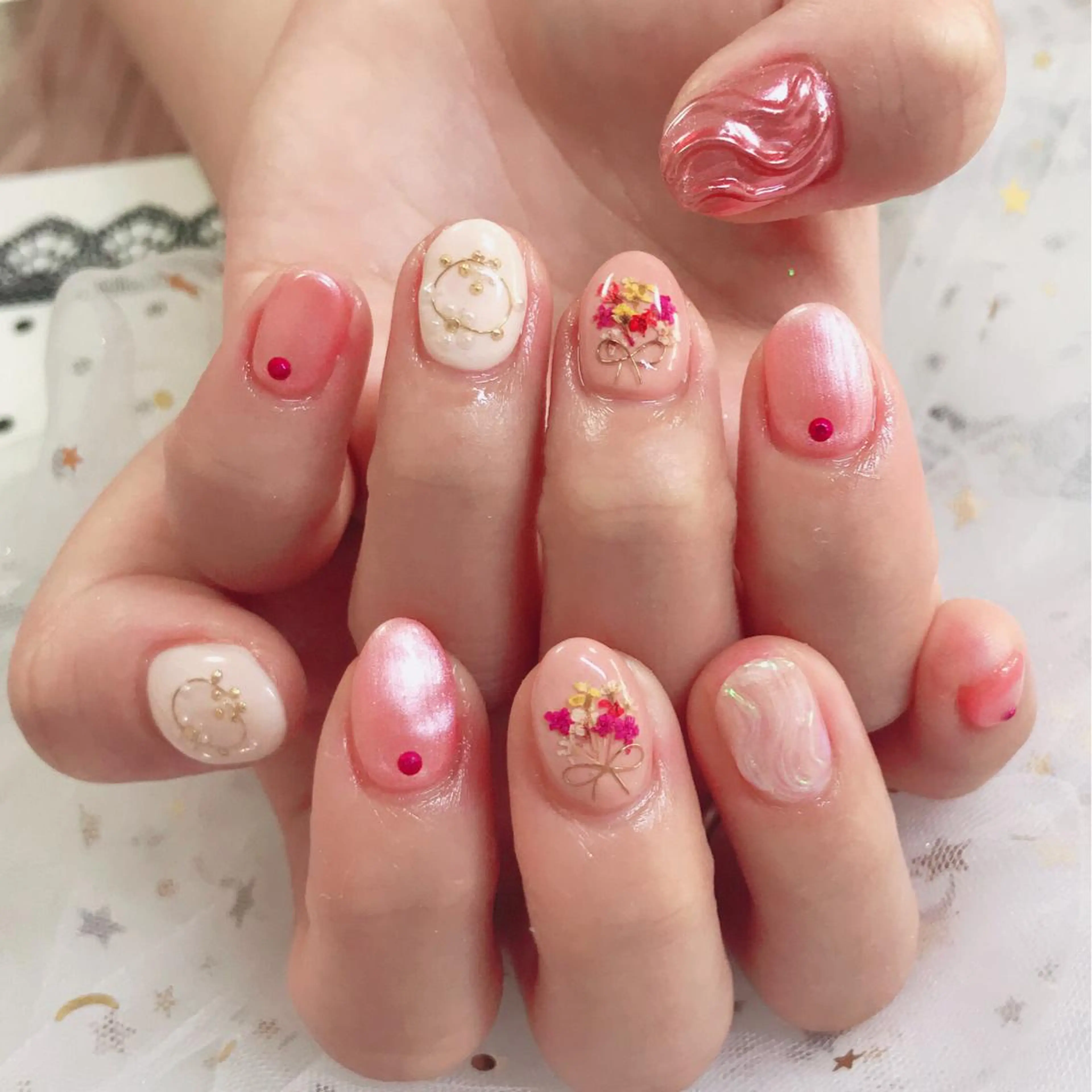 カラー ネイル Q Free nailsのネイルデザイン
