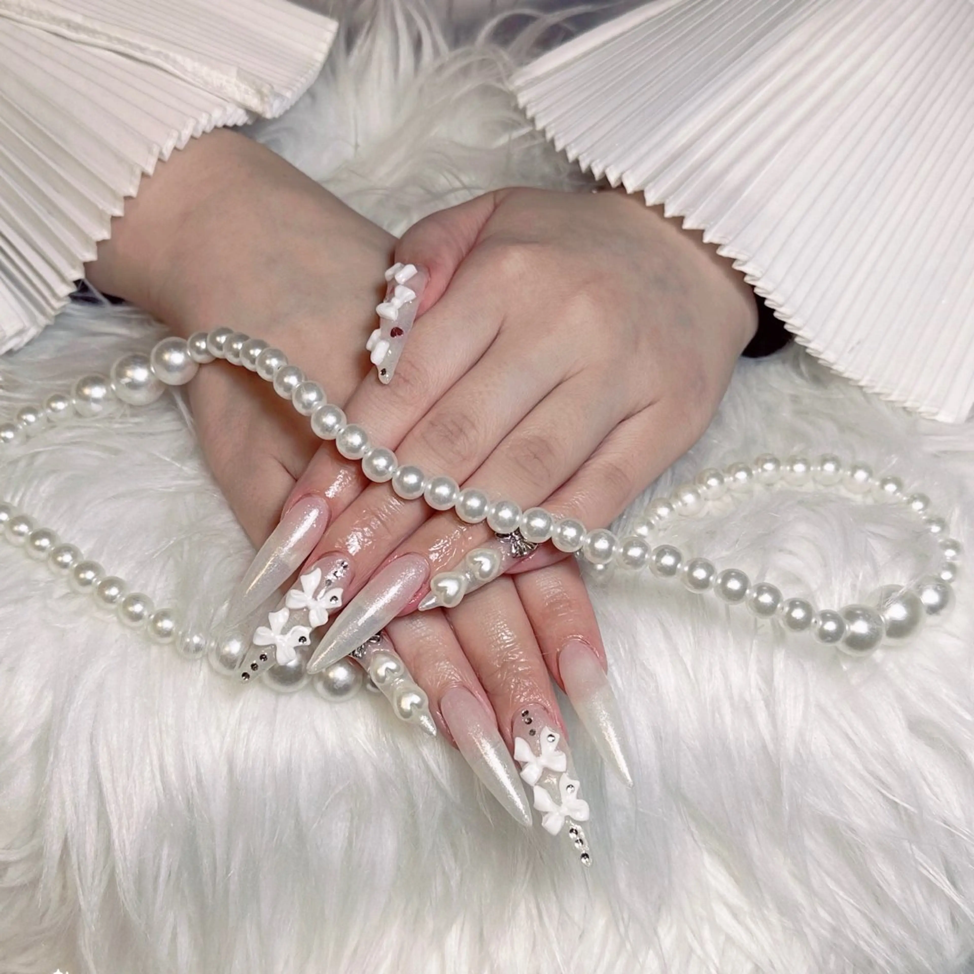 ネイル ☁️Minmin Tsuki💙🩵のネイルデザイン