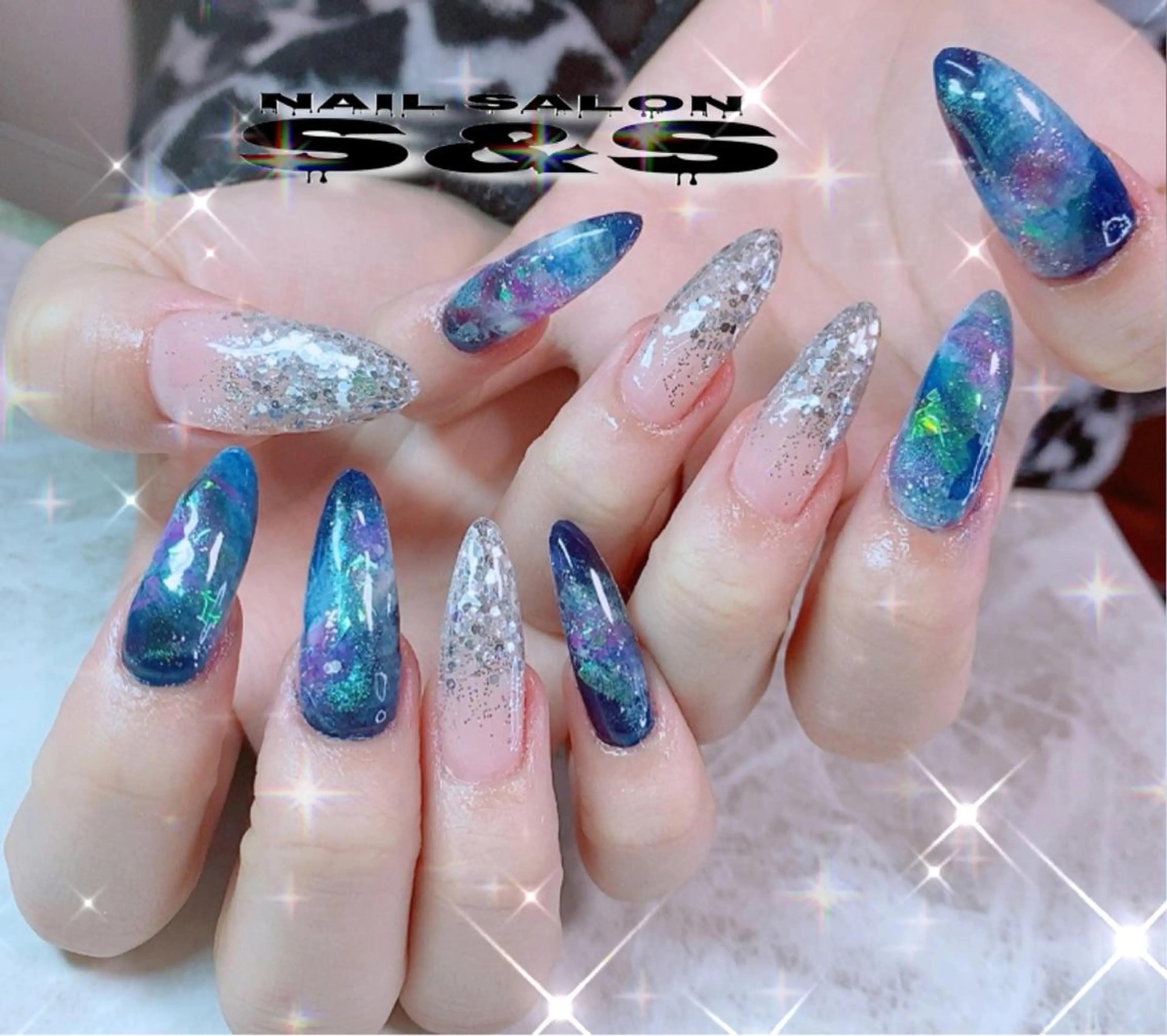 ネイル 長さ出し メンズネイル 持ち込み スカルプネイル S&S 村田小百合のネイルデザイン