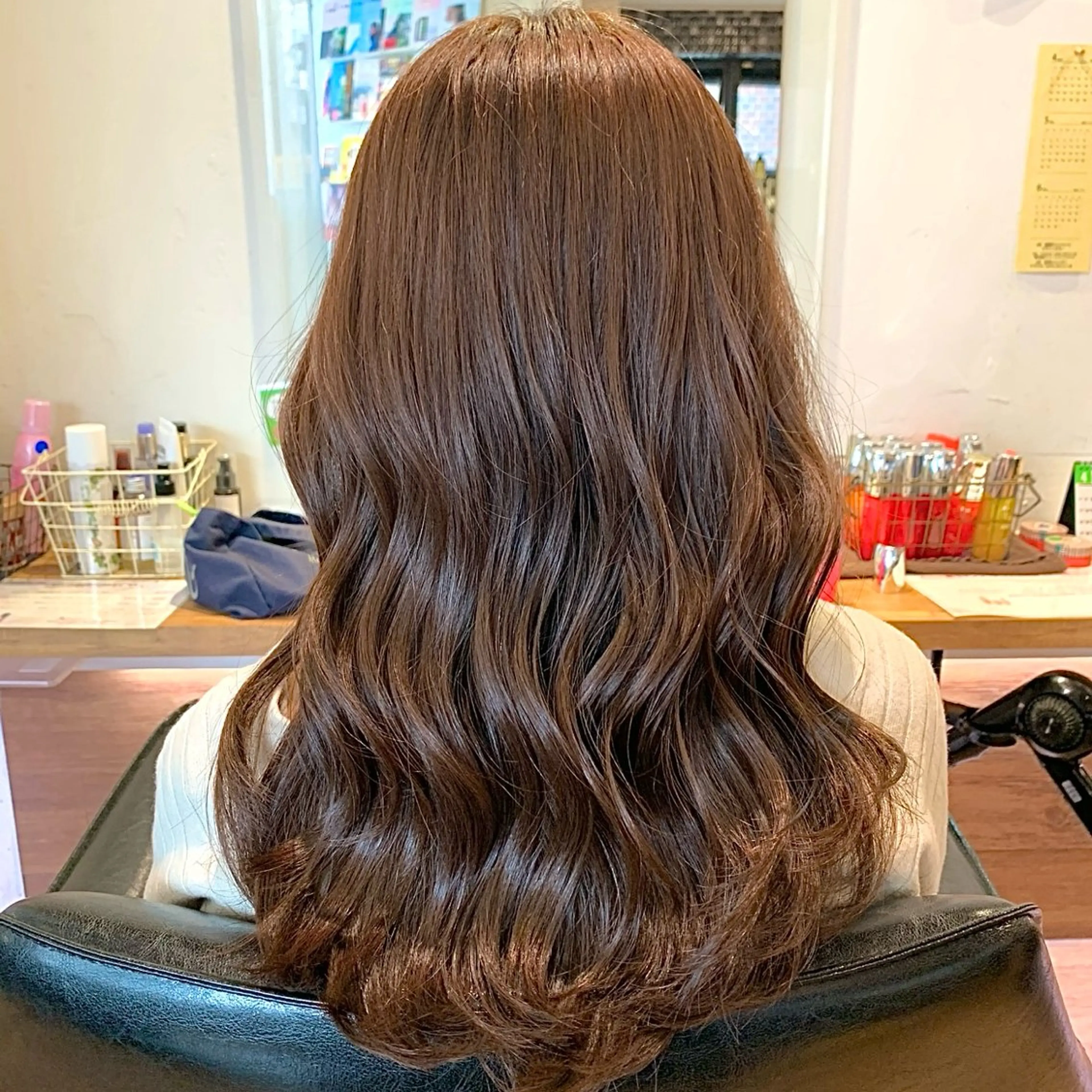 ミディアム コテ巻きパーマ/韓国 パーマ/佐野のヘアスタイル