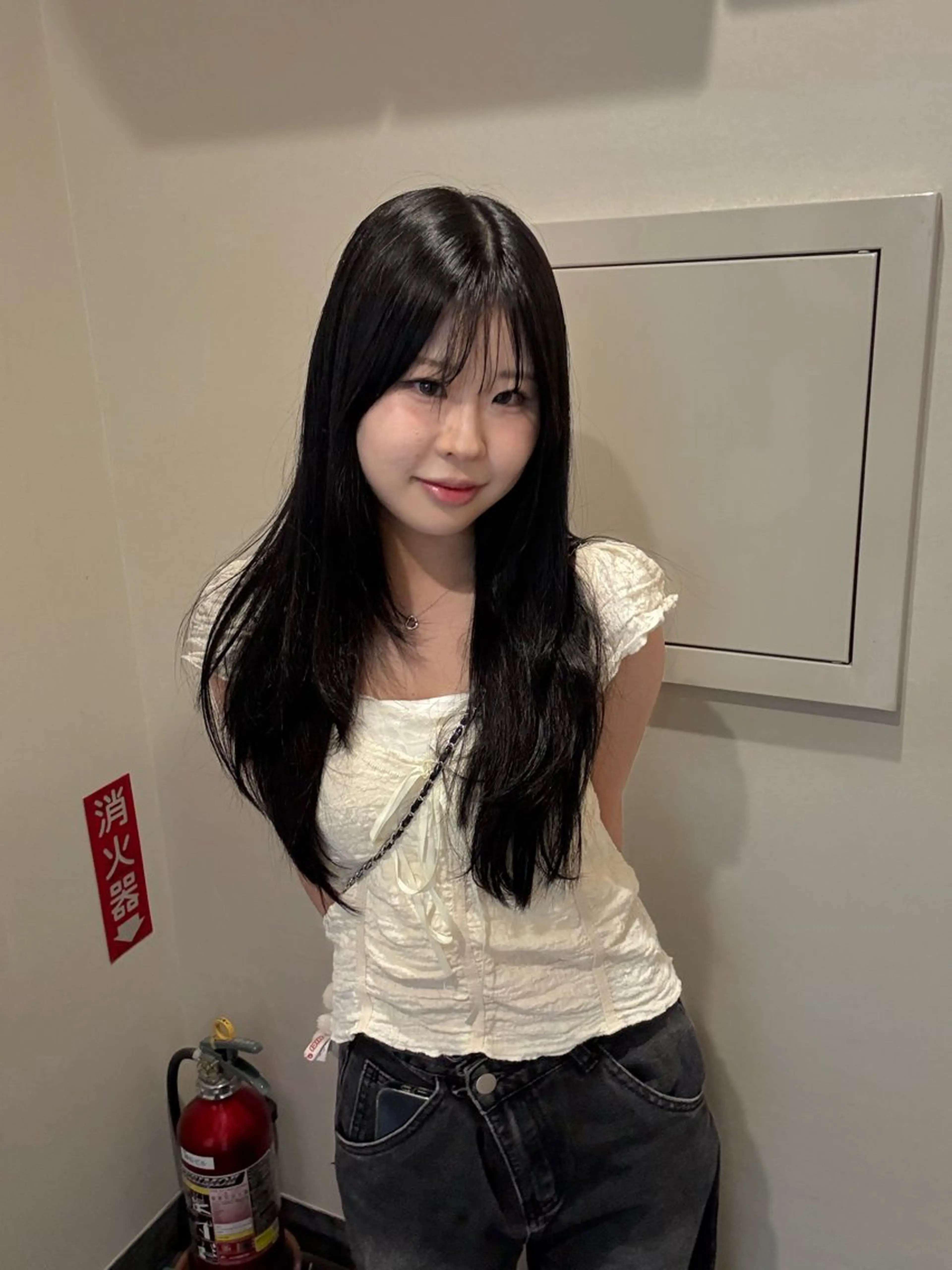 ロング カラー カット ヘアカラー ヘアセット 韓国/トレンド レイヤー【101】のヘアスタイル