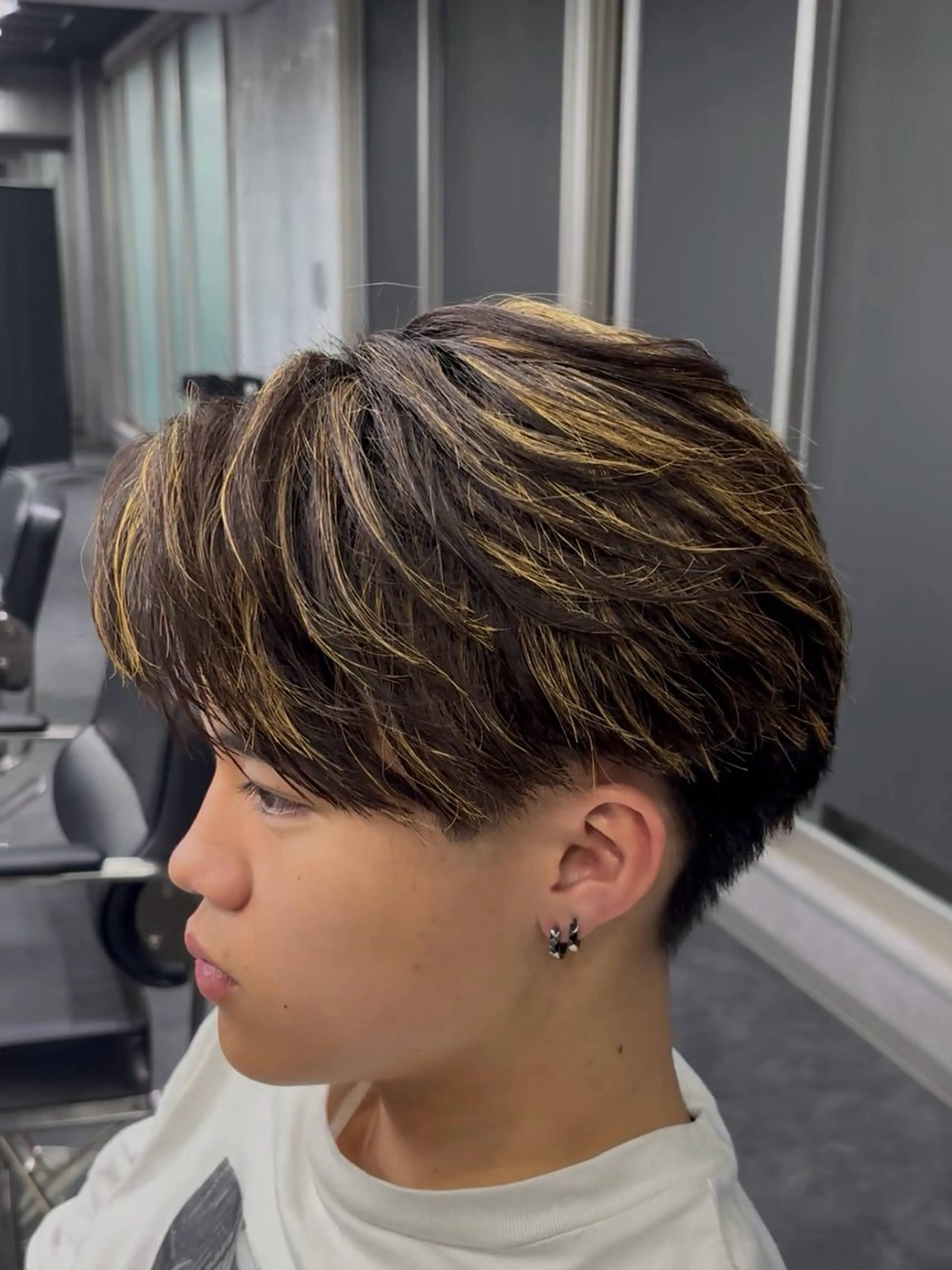 パーマ メンズ カット ヘアカラー 深野 ちさとのヘアスタイル