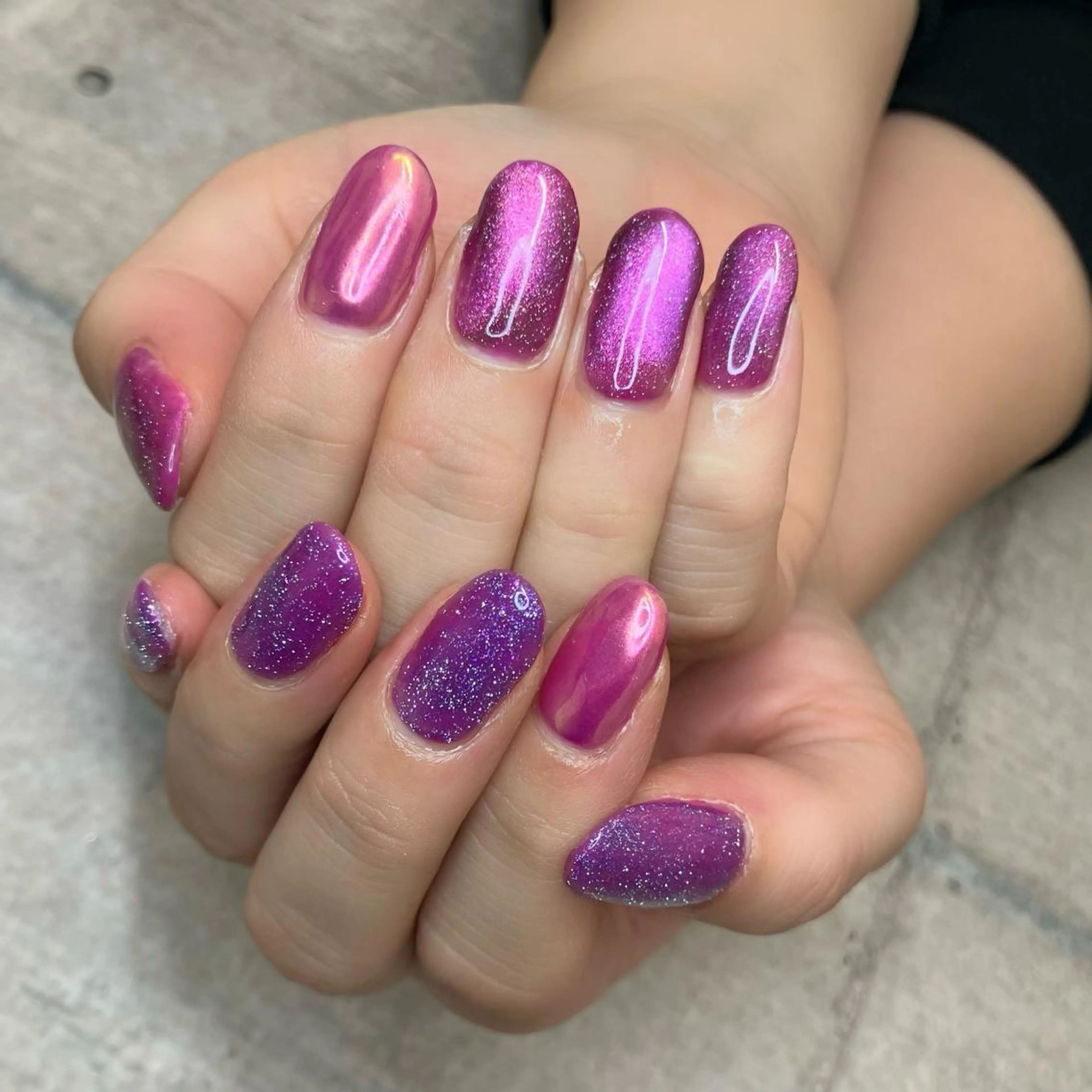 ネイル マグネットネイル ミラーネイル nail salon mのネイルデザイン