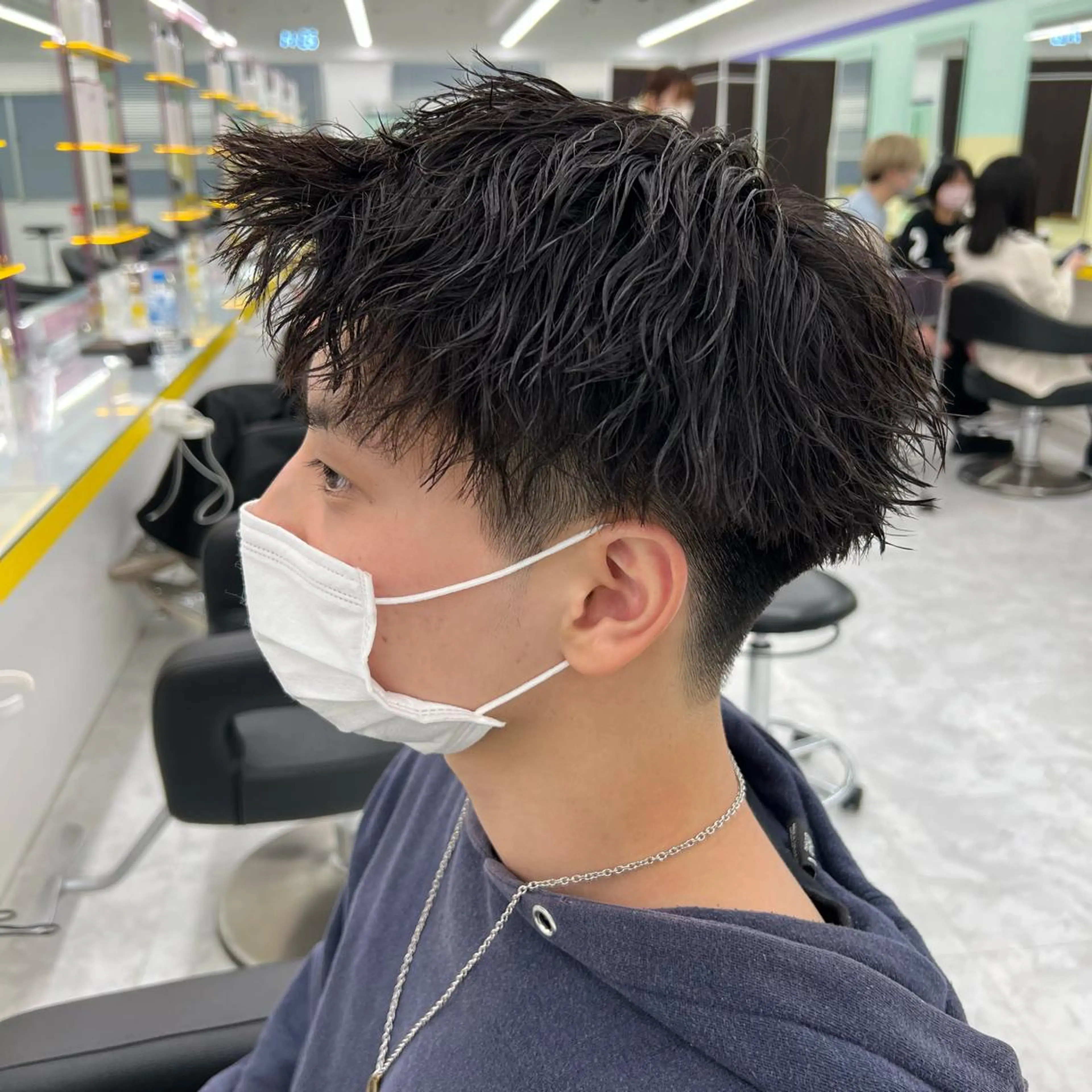 ショート カラー パーマ ヘアアレンジ メンズ キッズ ネイル マツエク・マツパ アイブロウ アップバング センターパート メンズハイライト マッシュ メンズパーマ 🔷横浜1のパーマ 職人🔷将太郎のヘアスタイル