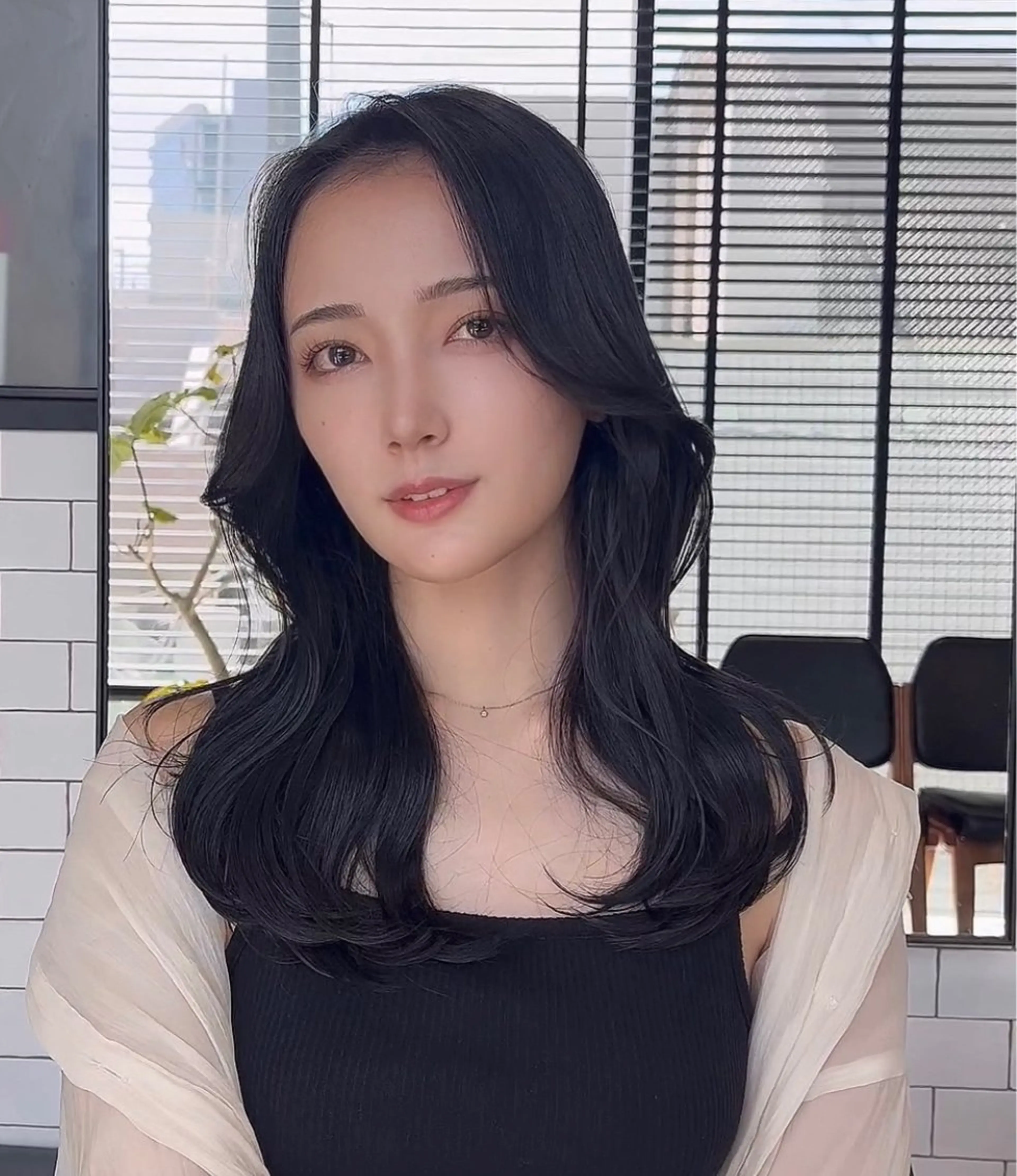 ミディアム カラー カット ヘアカラー トリートメント 🌫️大人韓国ヘア 🌫️naoyaのヘアスタイル