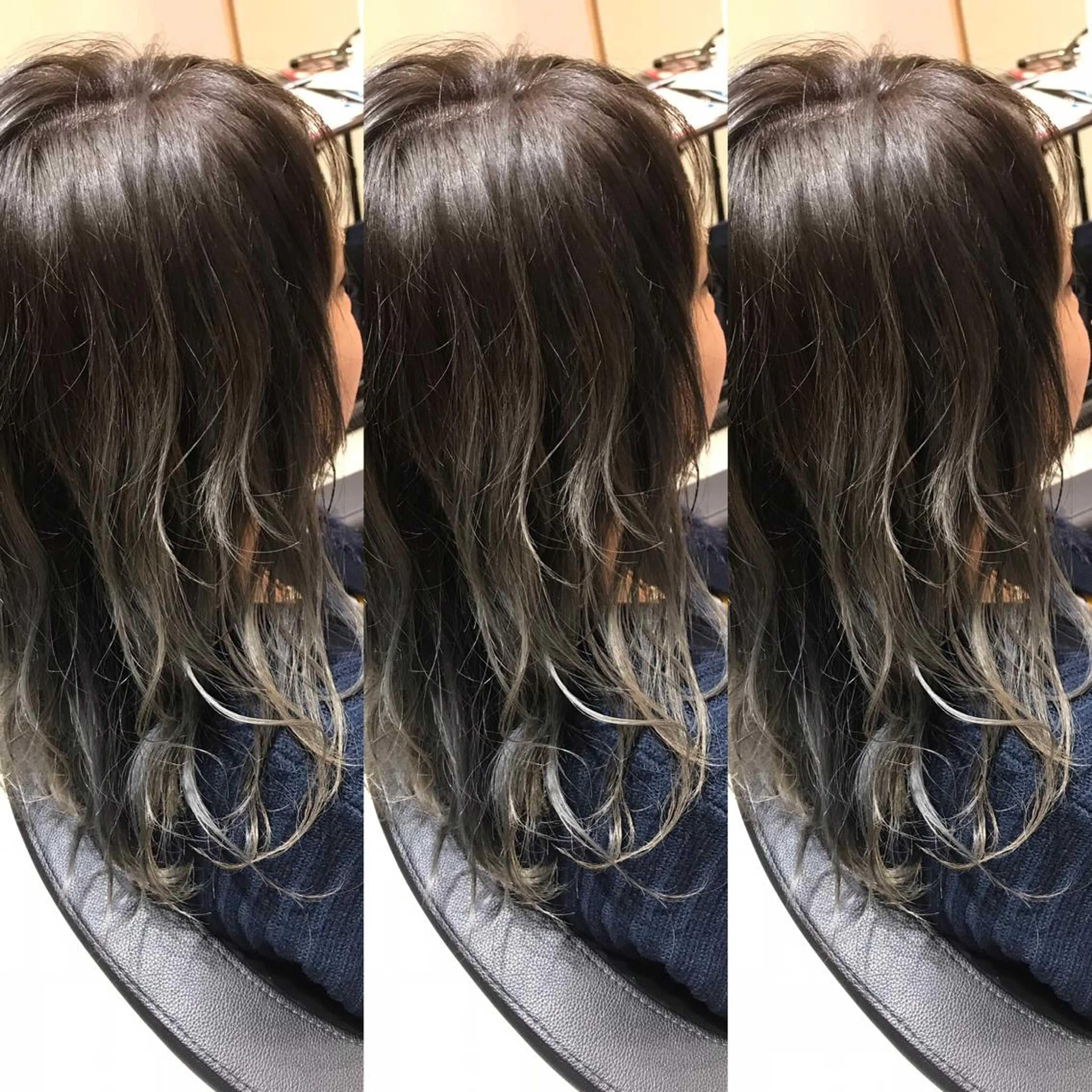 セミロング カラー グラデーションカラー ヘアカラー 大久保 隆蔵のヘアスタイル