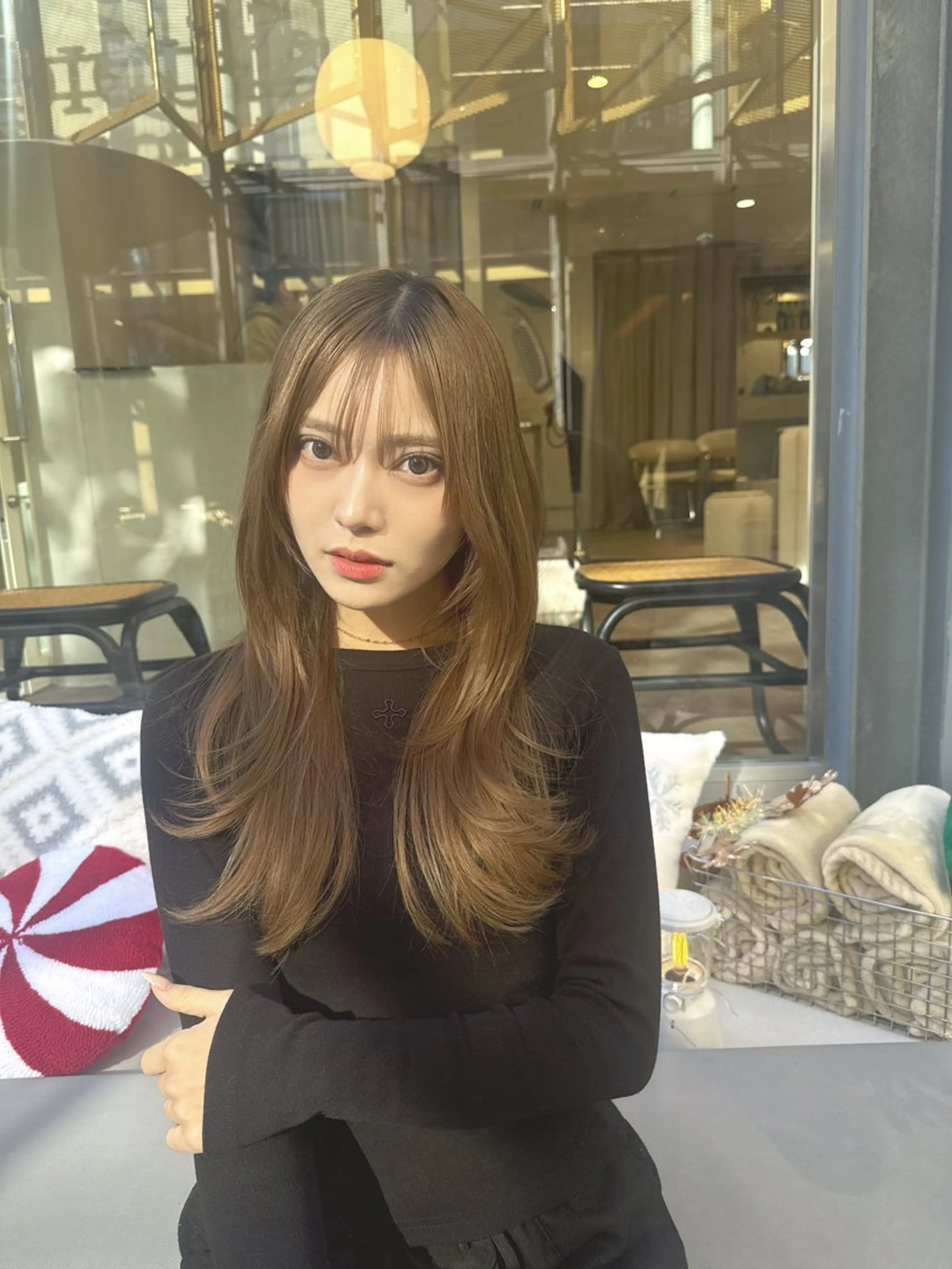 ロング カラー ベージュカラー 透明感カラー 髪質改善 レイヤーカット トリートメント カット ヘアカラー トリートメント 💎透明感カラー特化 💎TAISEIのヘアスタイル