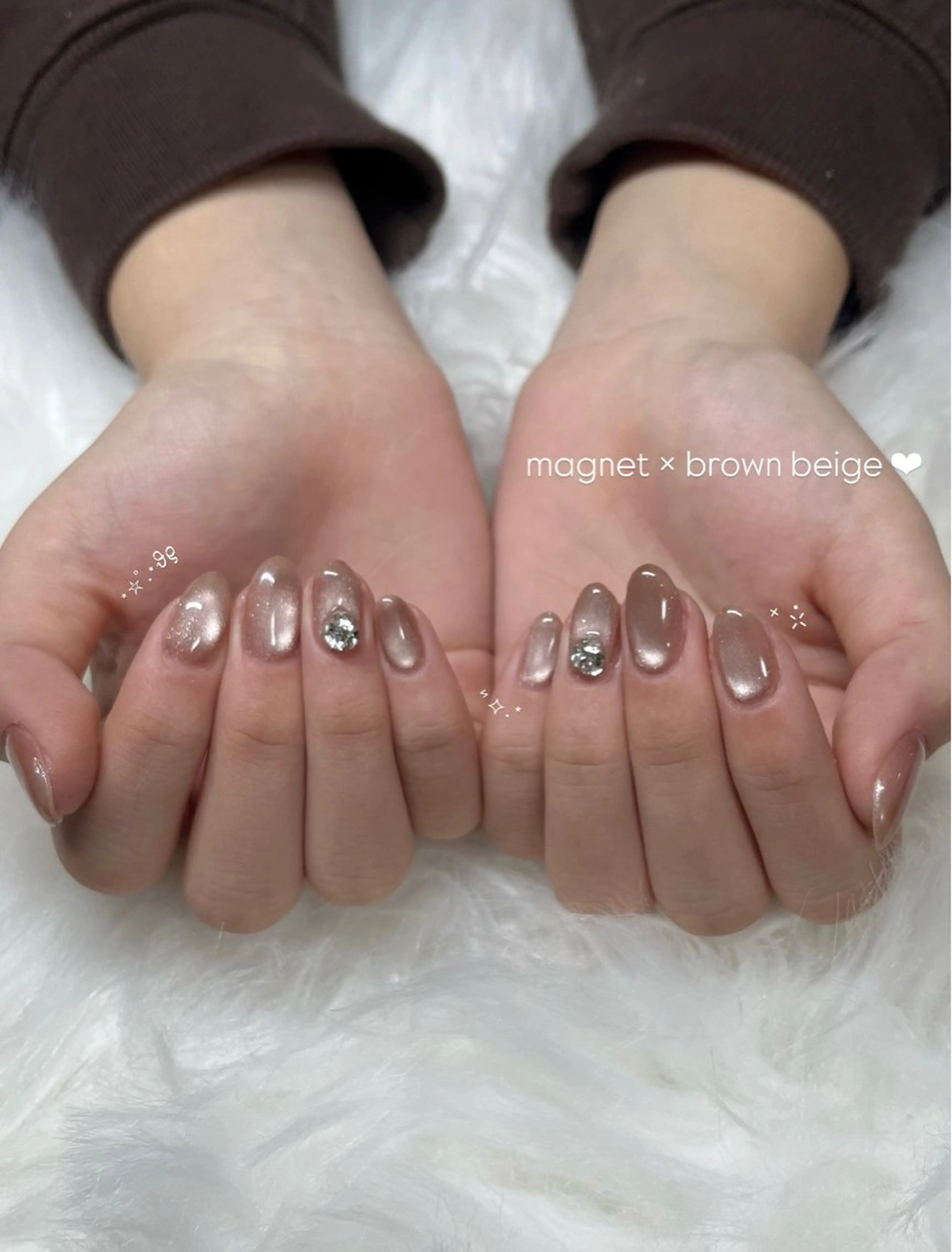 ネイル マグネットネイル ワンカラーネイル nail salon elf.2所属・elf.2 / mayuのネイルデザイン