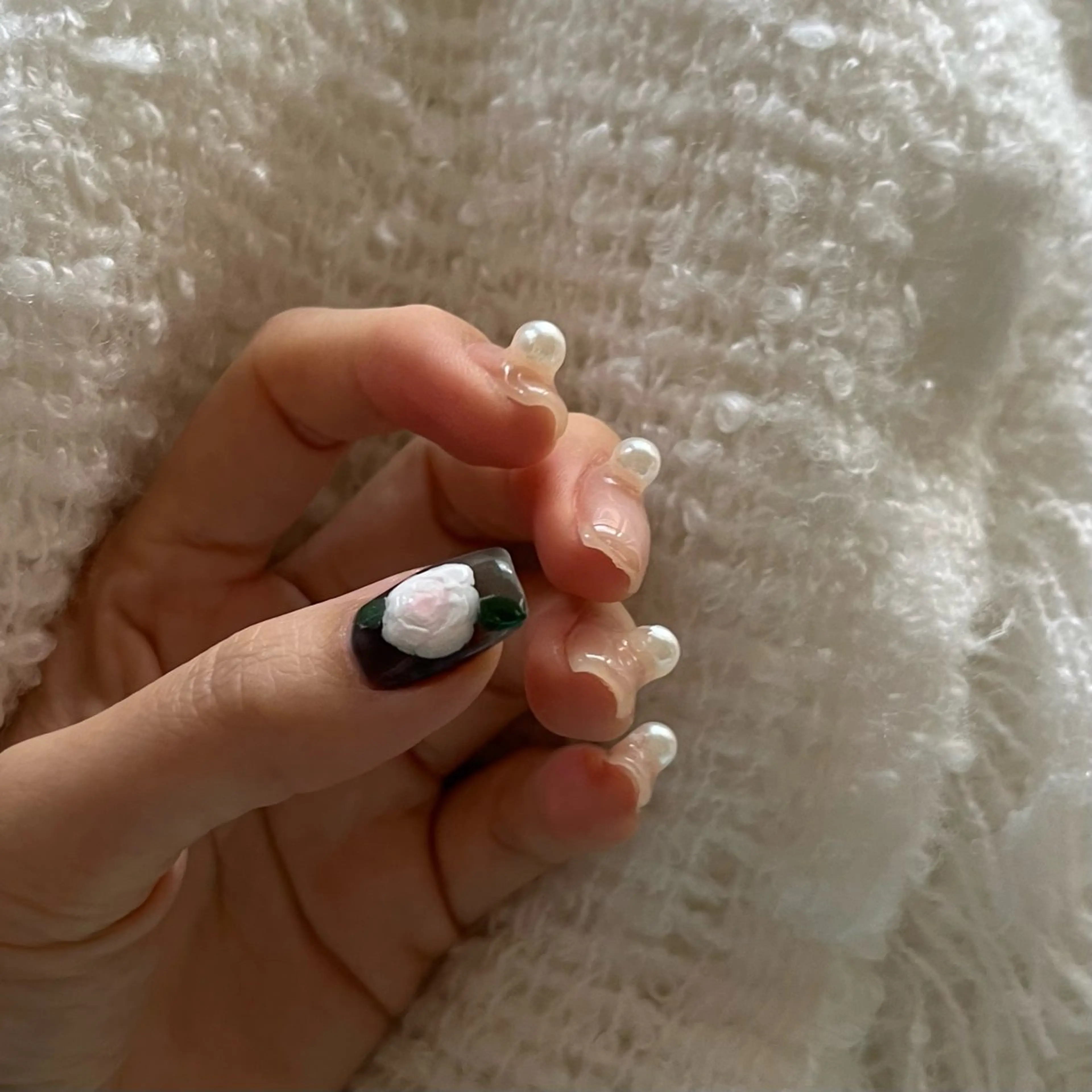 ネイル グリーン ハンドネイル nail salon O (en)所属・vegh. nail／阿波座のネイルデザイン