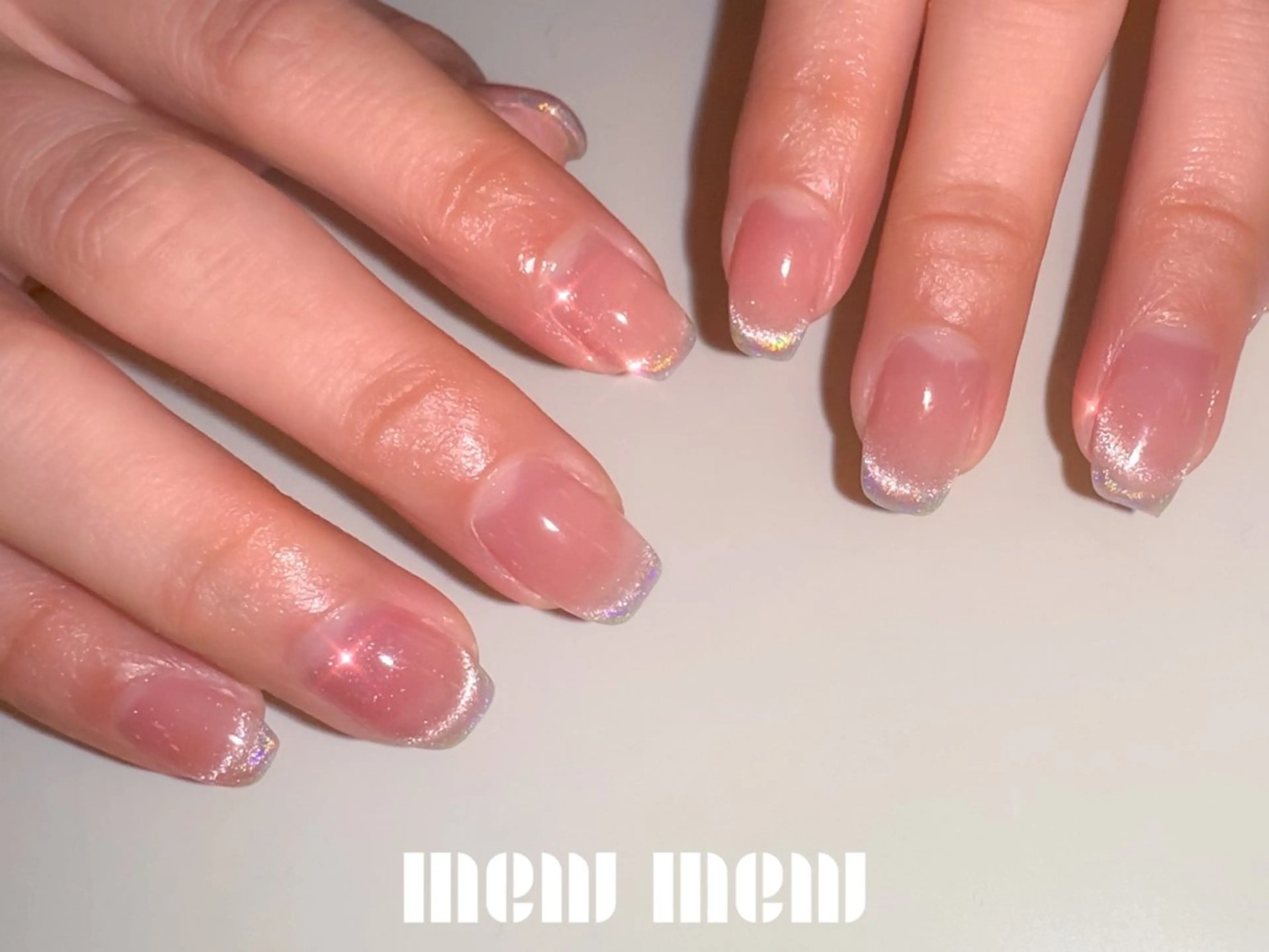 ネイル フレンチネイル ミラーネイル mew mew NAIL & EYEのマツエク・マツパデザイン