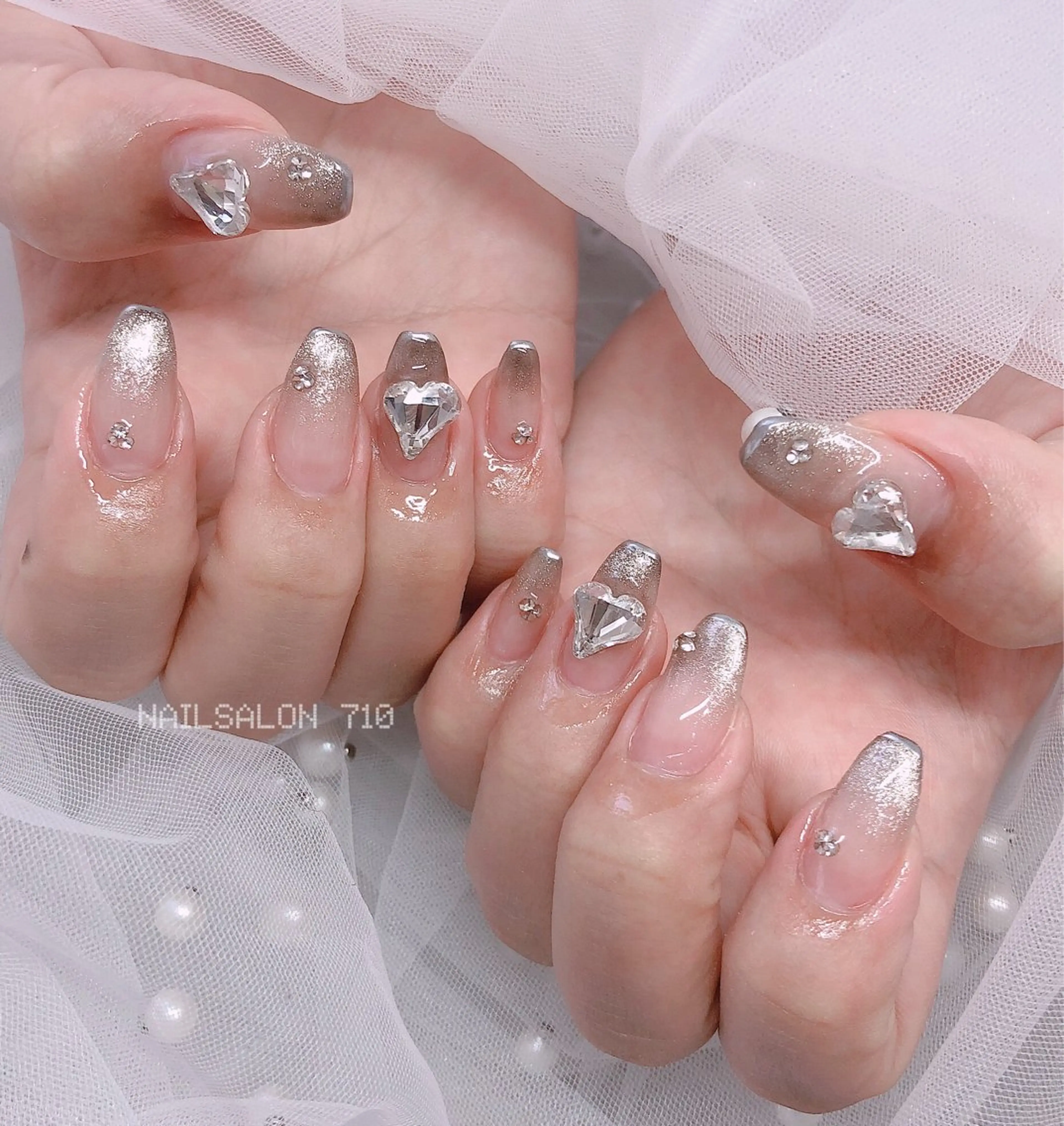 ネイル ハート ハンドネイル フットネイル ナナイチゼロ I.Naoのネイルデザイン