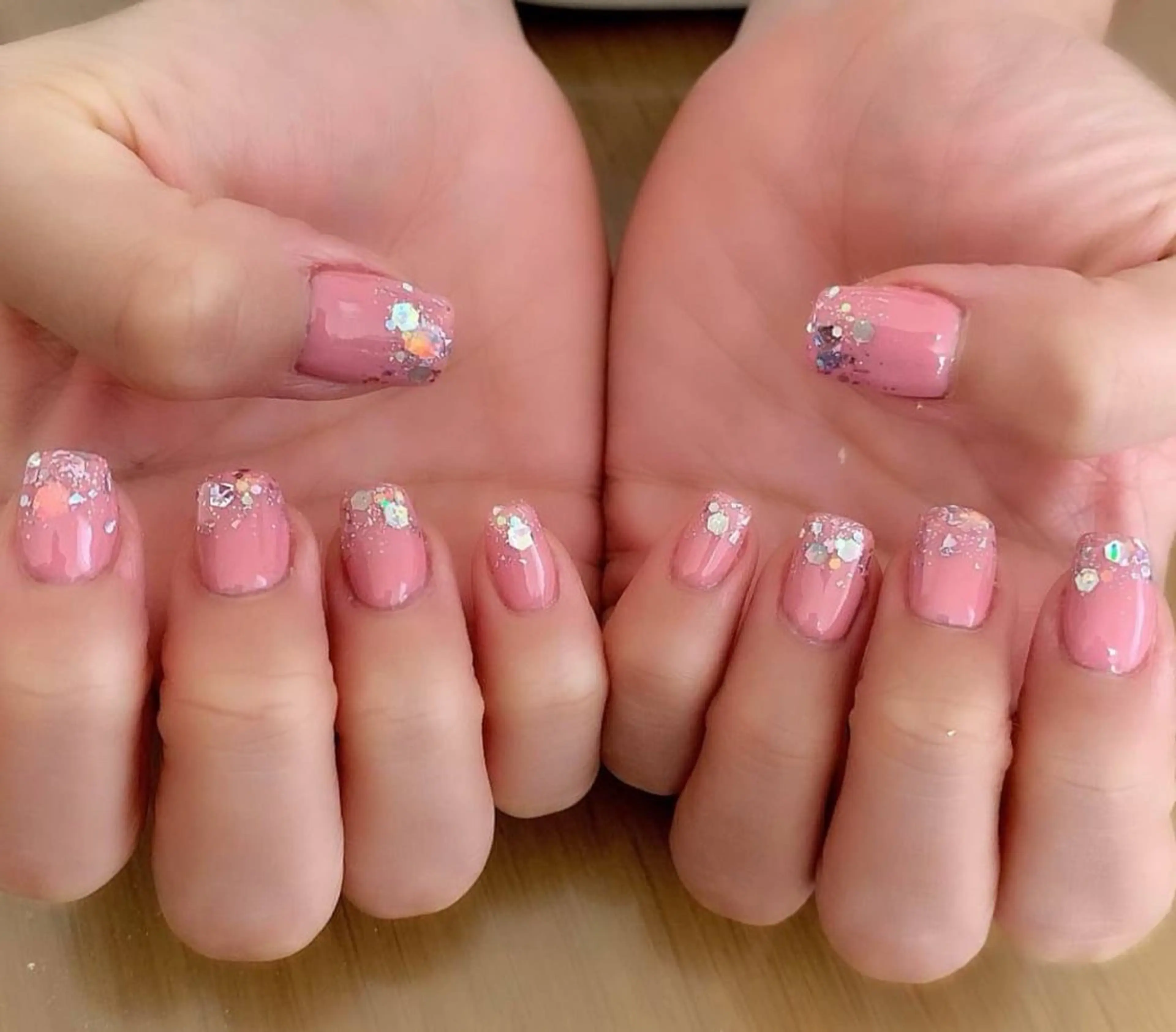 ネイル グラデーション ラメ(グリッター) ラメグラデーション MHR nailのネイルデザイン