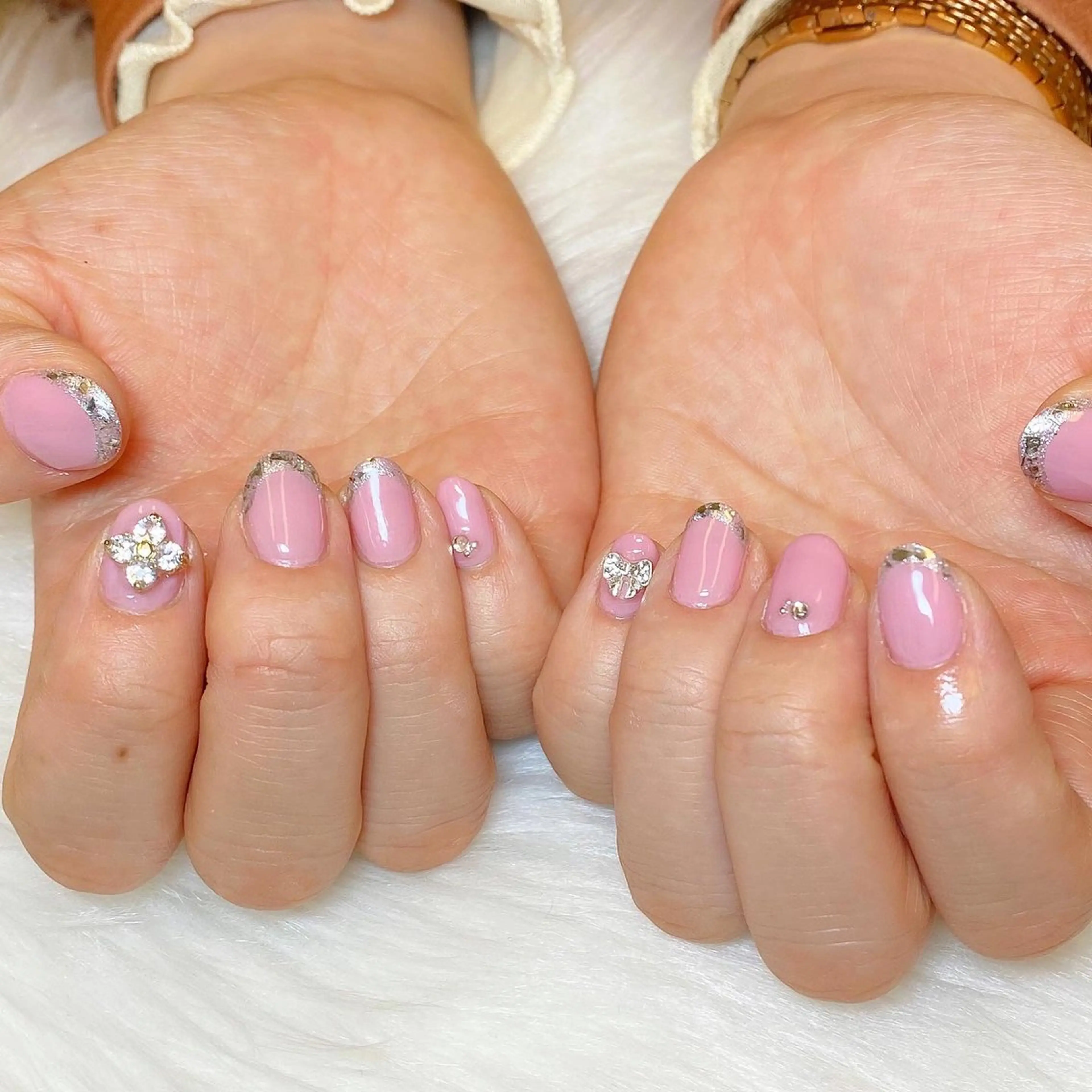 ネイル フレンチネイル ガラスフレンチ メンズネイル 持ち込み ワンホンネイル studio tam 髙橋彩夏のネイルデザイン