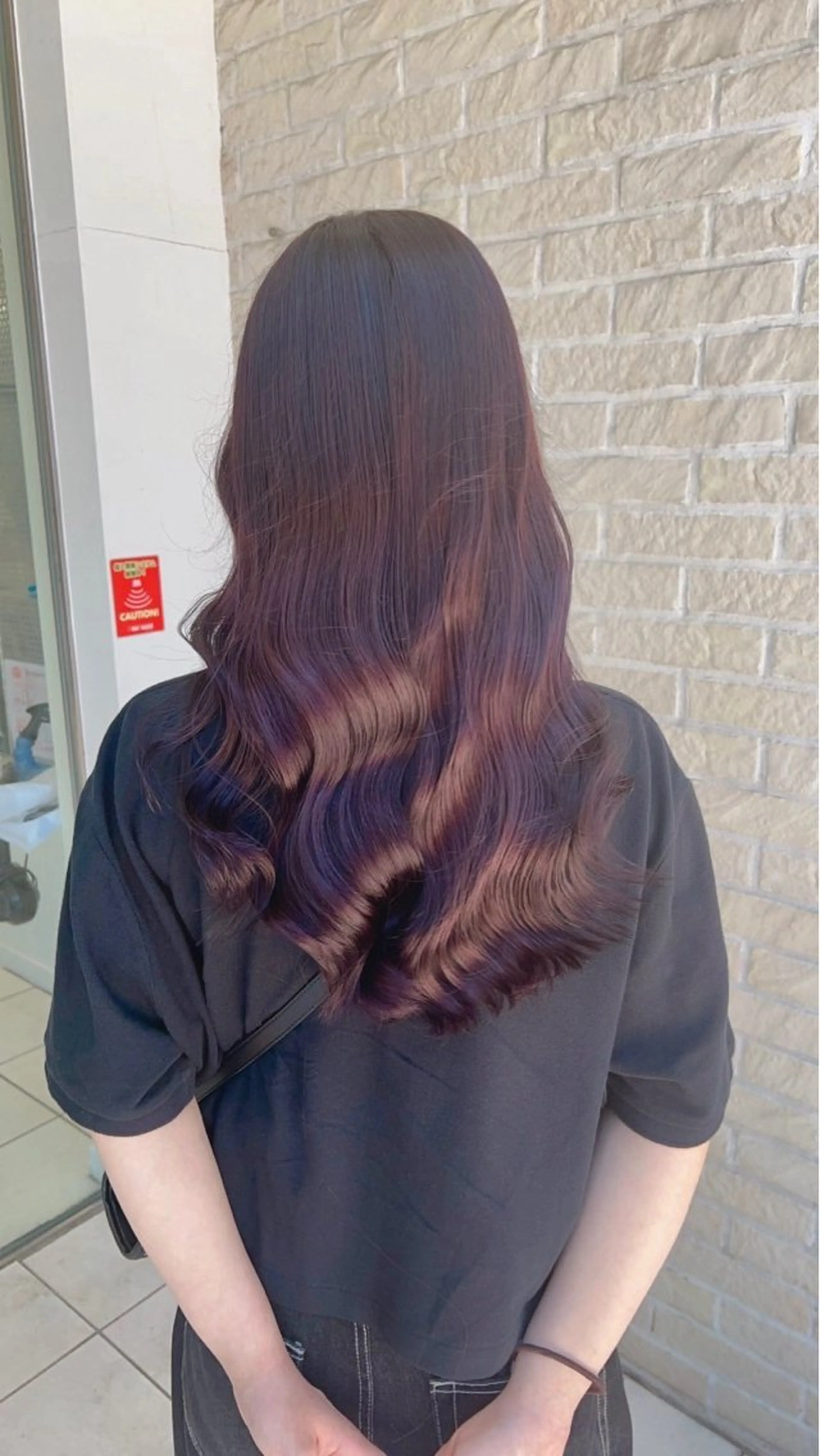 ロング パープルカラー ヘアカラー トリートメント 【髪質改善カラー】 あむ·. ⟡ 🖤のヘアスタイル