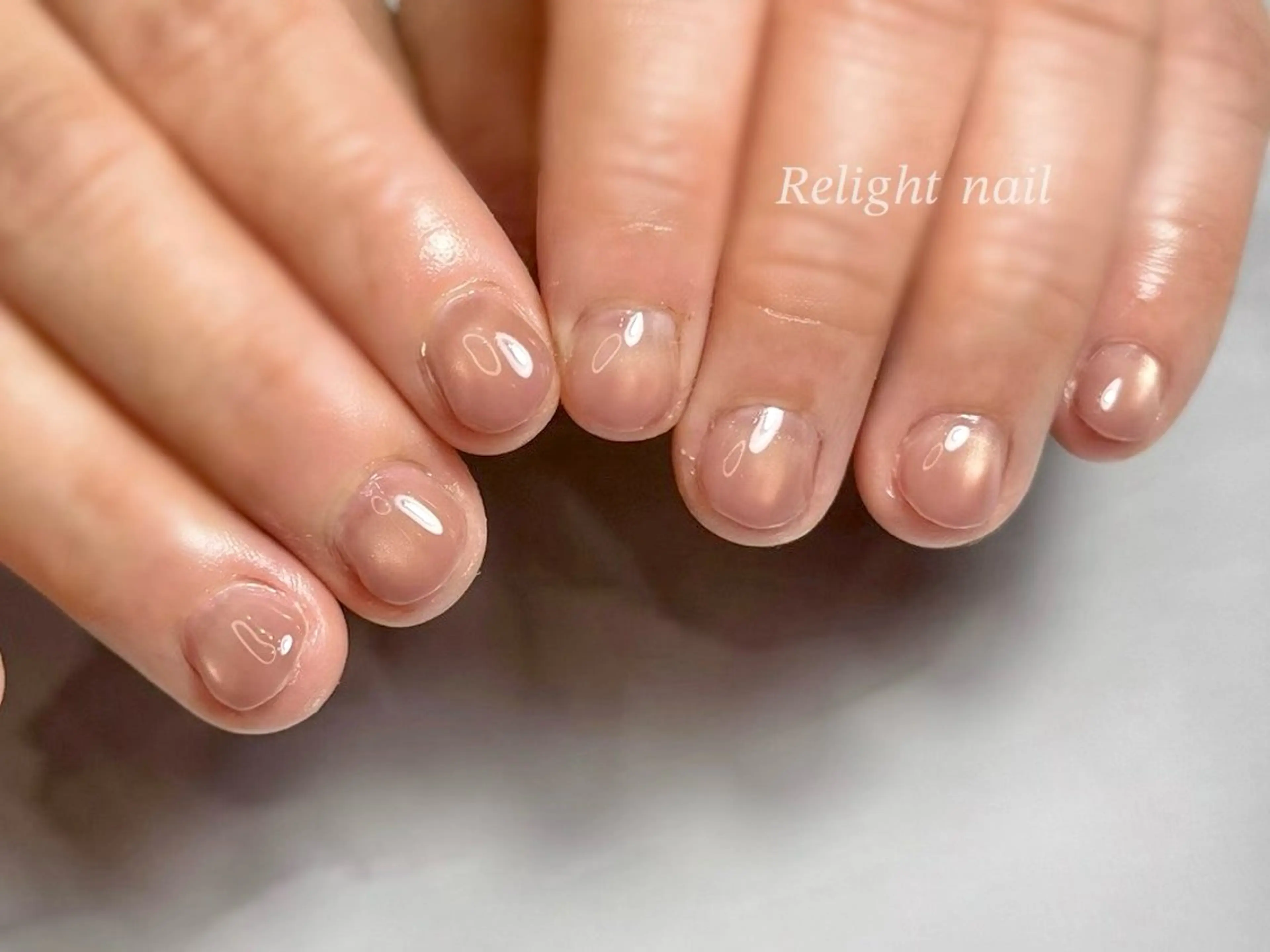 ネイル グラデーション マグネットネイル ハンドネイル Relight RIEのネイルデザイン