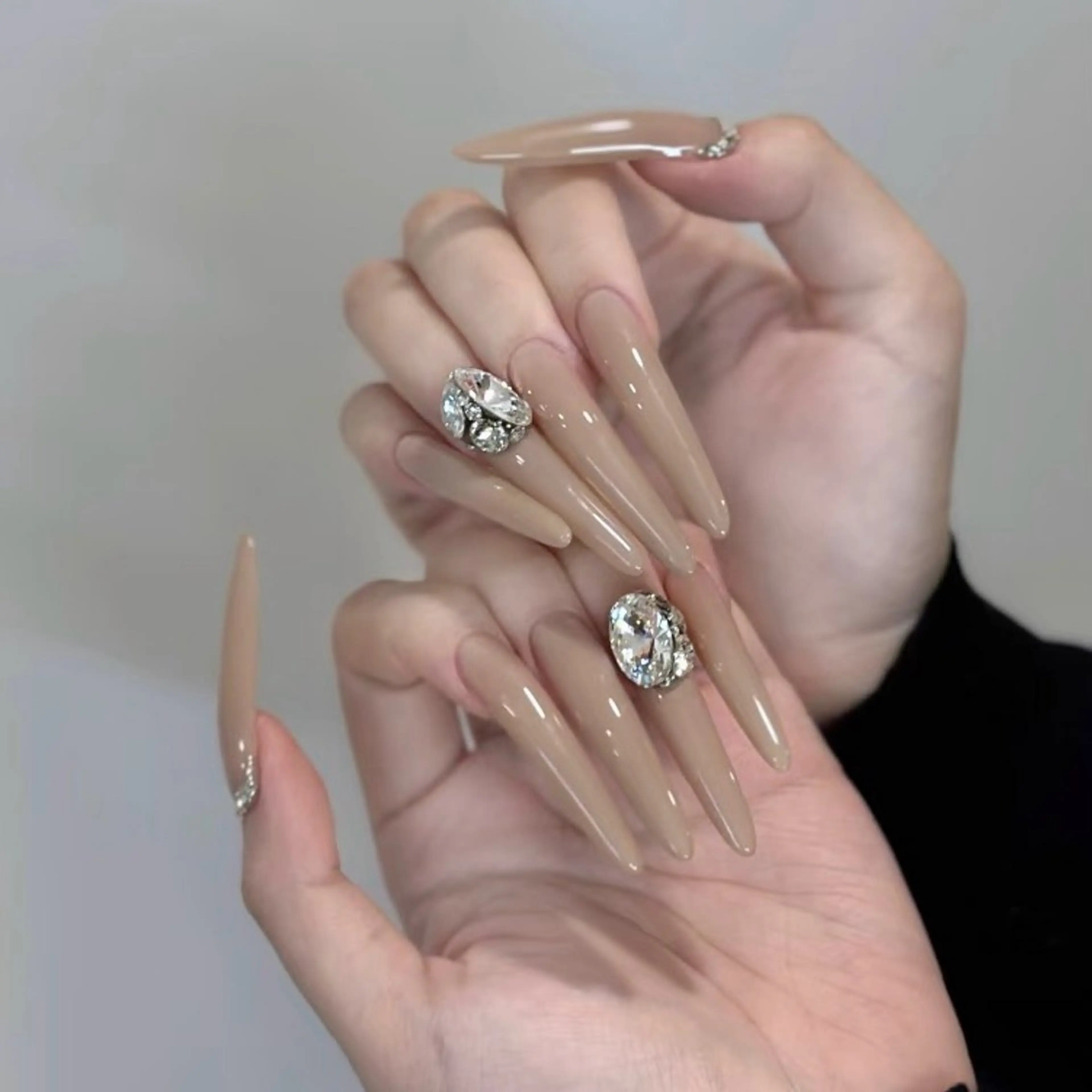 ネイル オーロラネイル フラワーネイル フットネイル フレンチネイル ジェルネイル ハンドネイル 長さだし専門 ありさのネイルデザイン