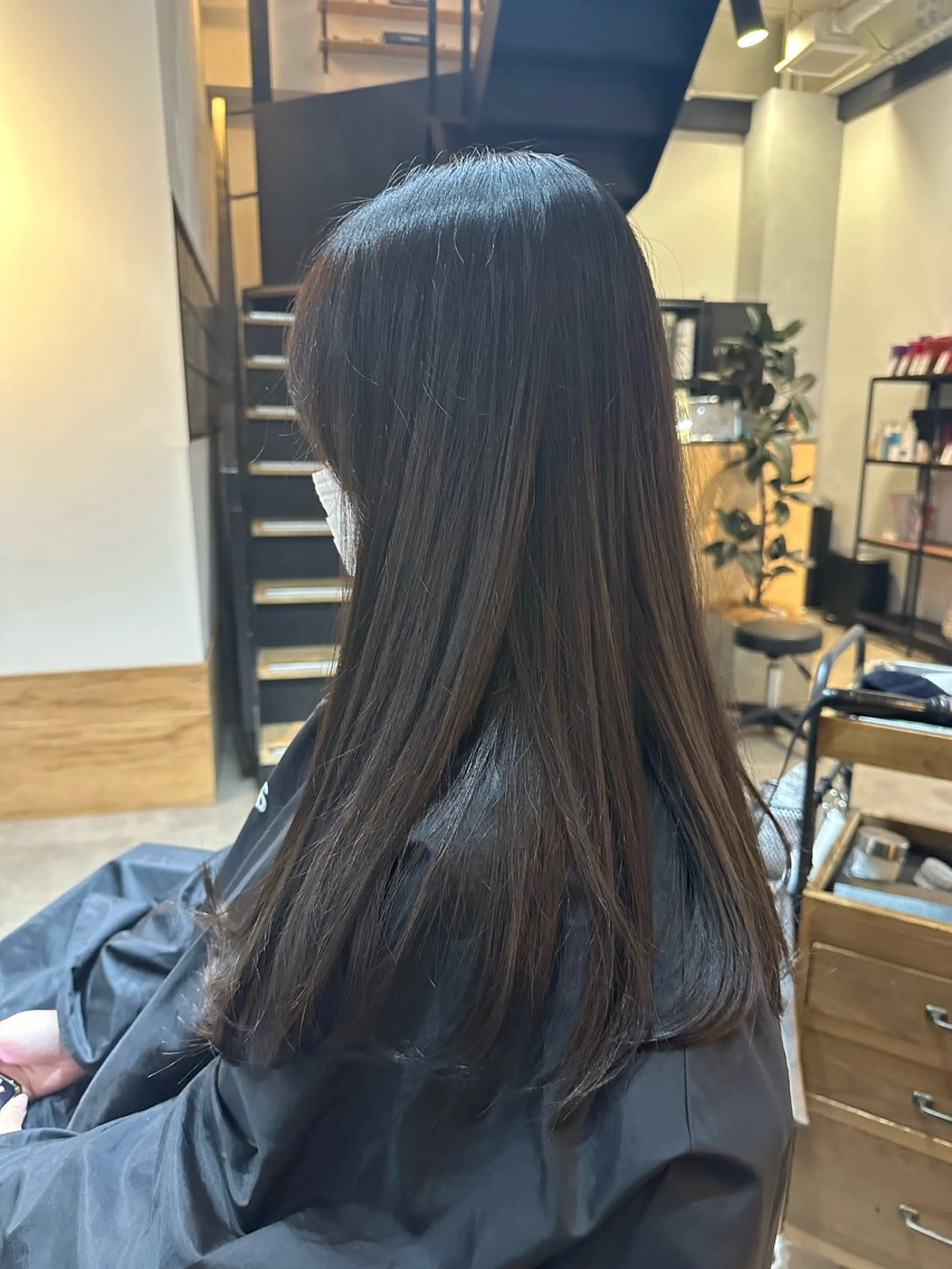 カラー ブラウンカラー 透明感カラー ココアブラウン ヘアカラー towa 豊中店 【髪質改善/ショートボブ/レイヤーカット】所属・towa./艶カラー /レイヤー/川添のヘアスタイル