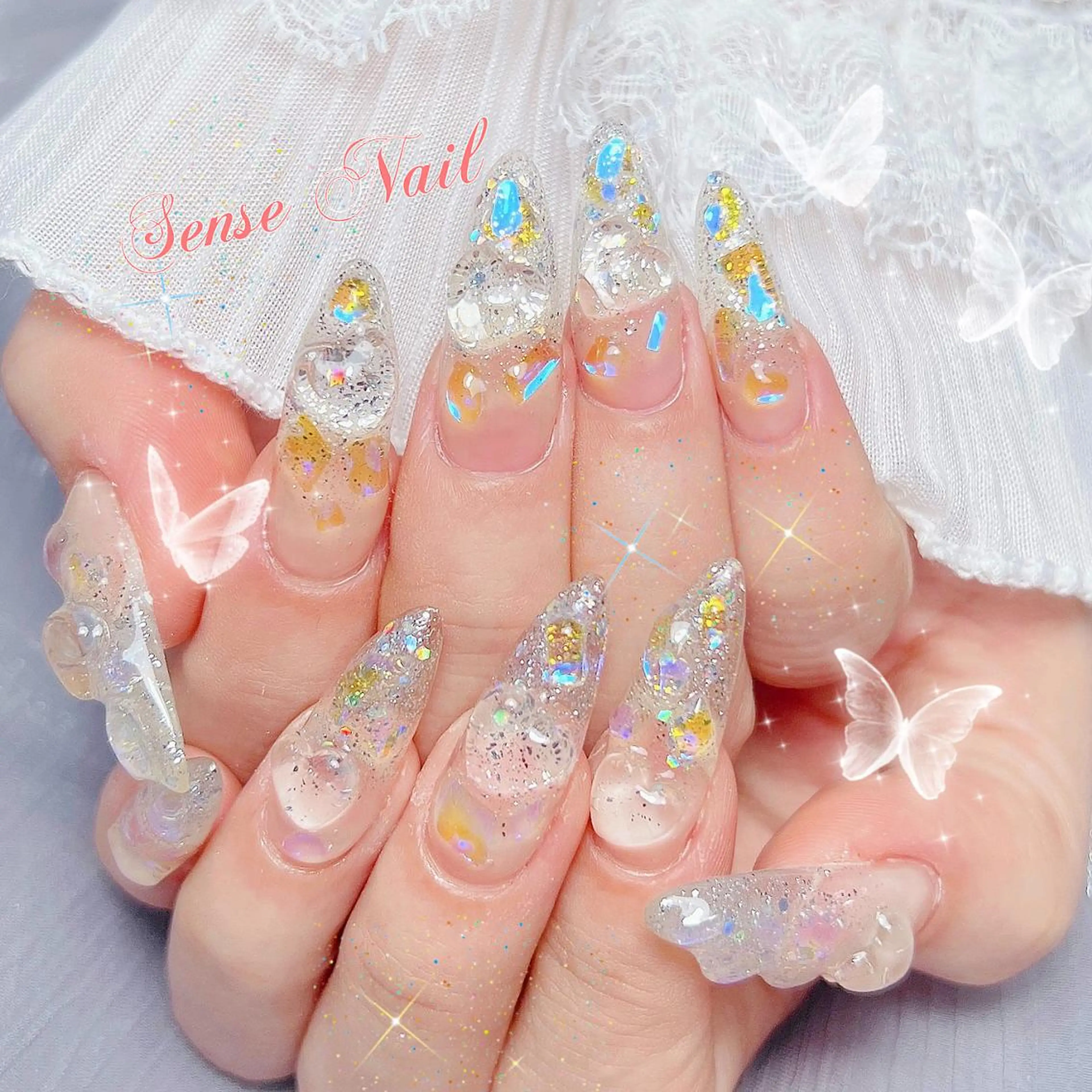 ネイル セミロング カラー パーマ ヘアアレンジ メンズ キッズ マツエク・マツパ アイブロウ Bunny 🐰のネイルデザイン