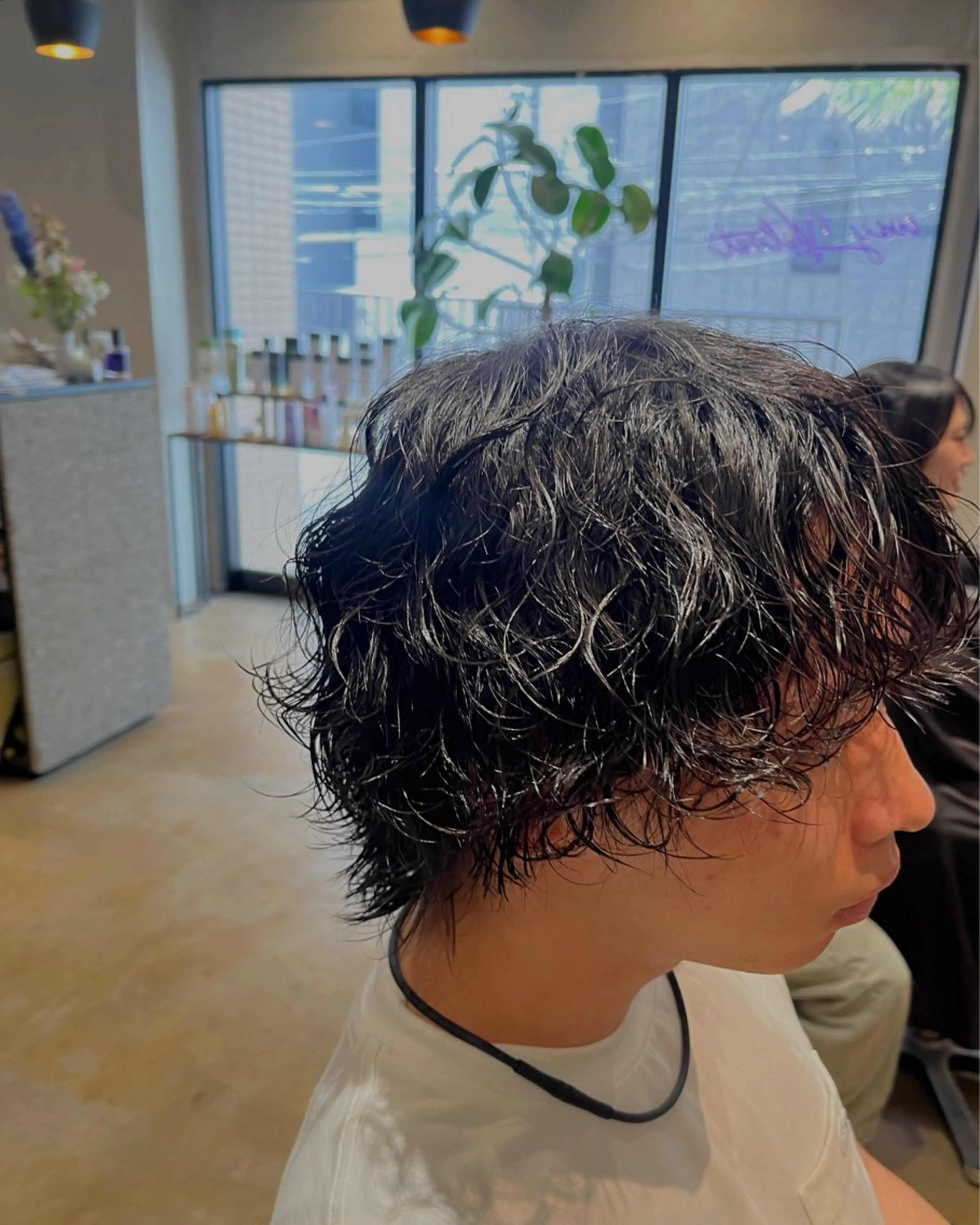 パーマ メンズ カット パーマ みわ/博多 ブリーチ/メンズヘアのヘアスタイル