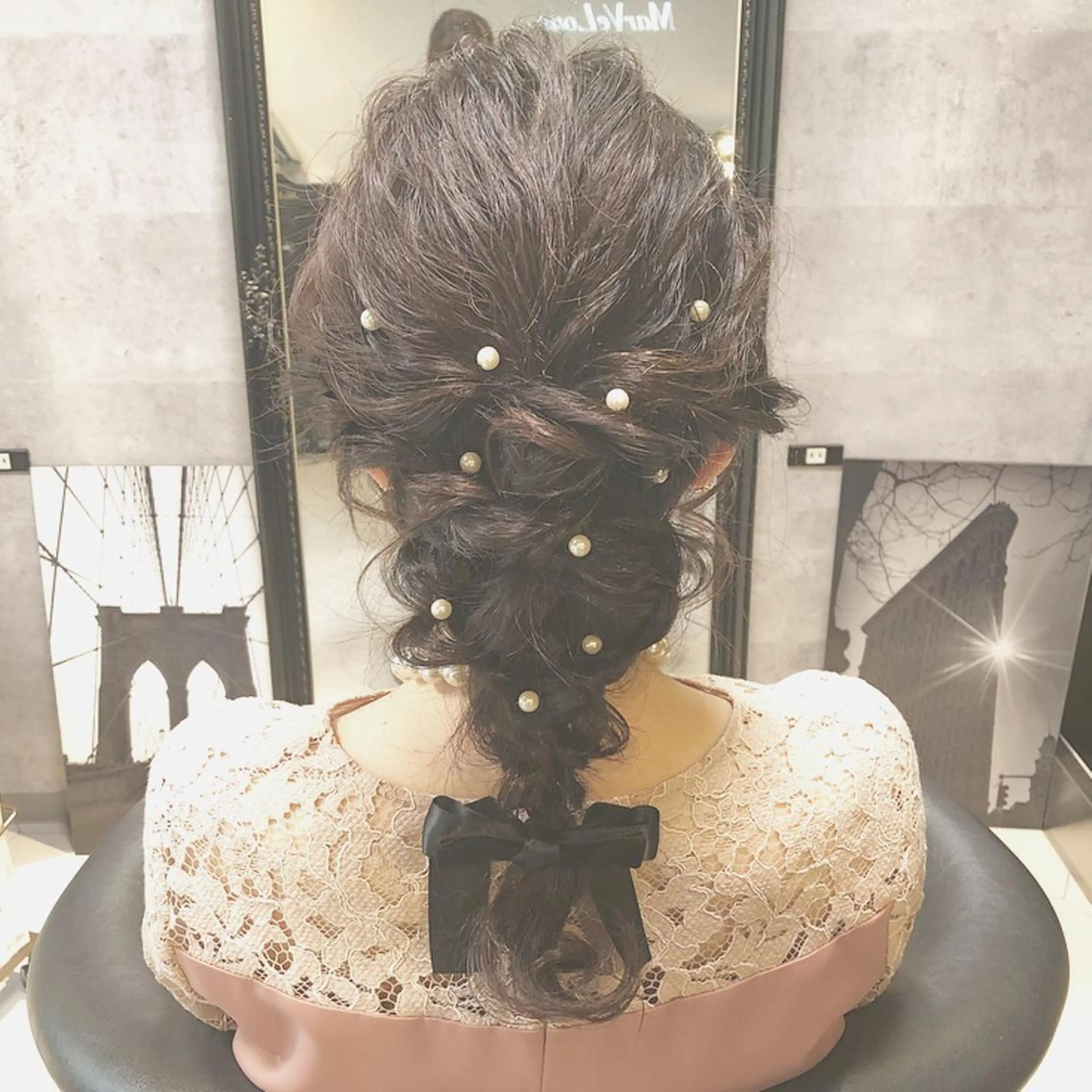 セミロング ヘアアレンジ Blue所属・透明感カラー 🫰🏻💗 高橋舞のその他イメージ