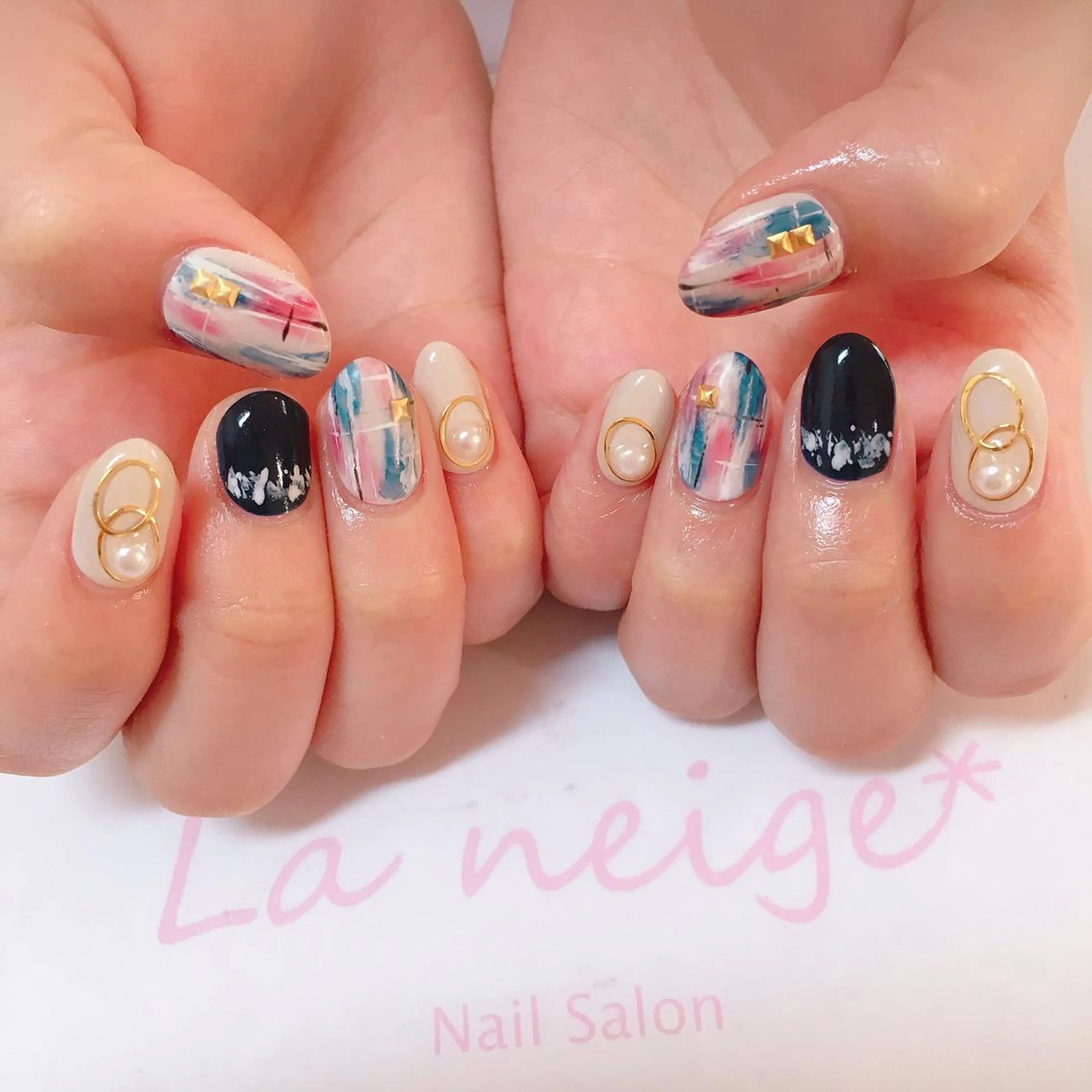 ネイル La neige* yuki 🥯🍑のネイルデザイン