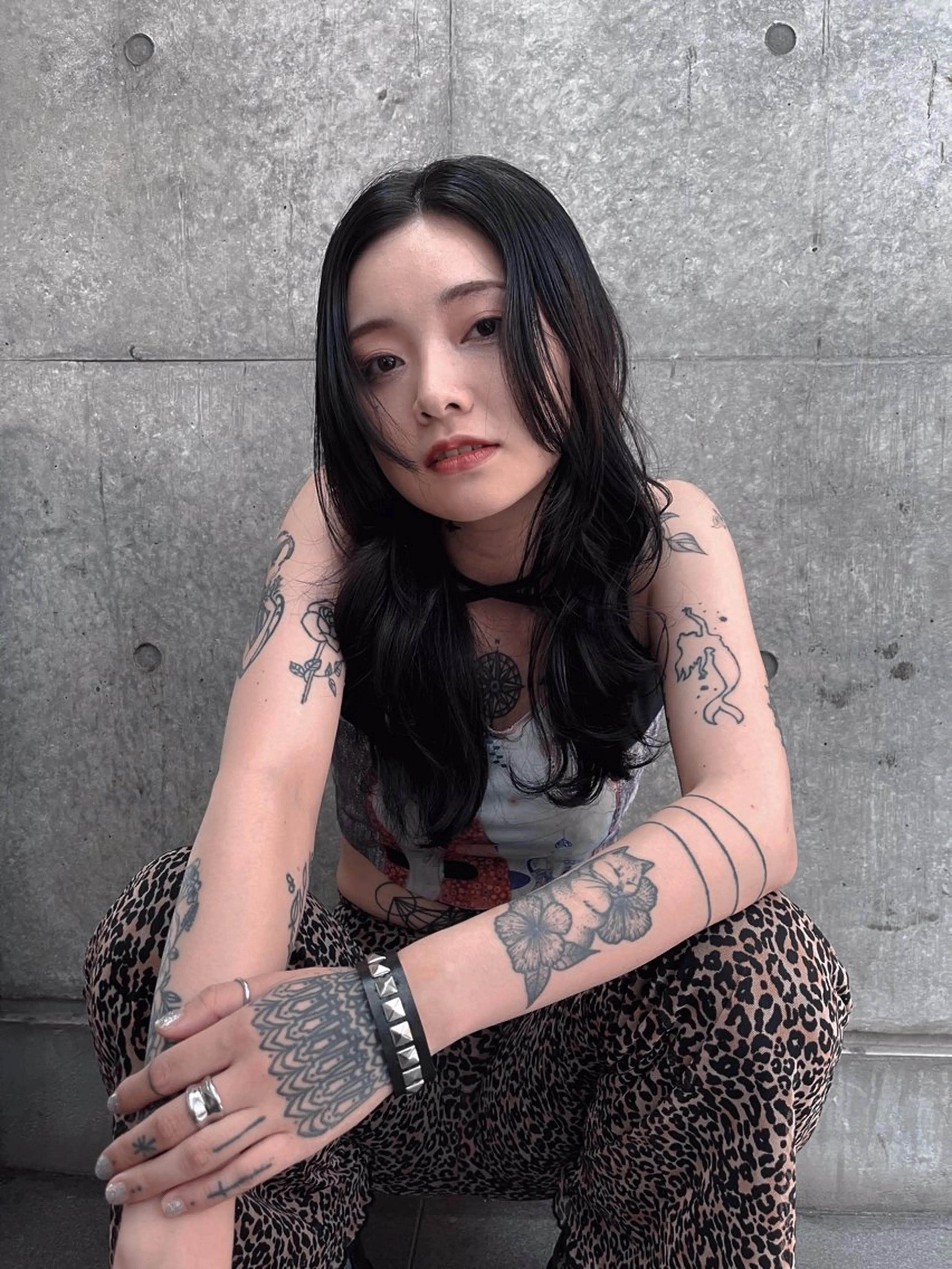 ロング カラー 💖大人韓国ヘア💖 韓国艶カラー【銀座】のヘアスタイル