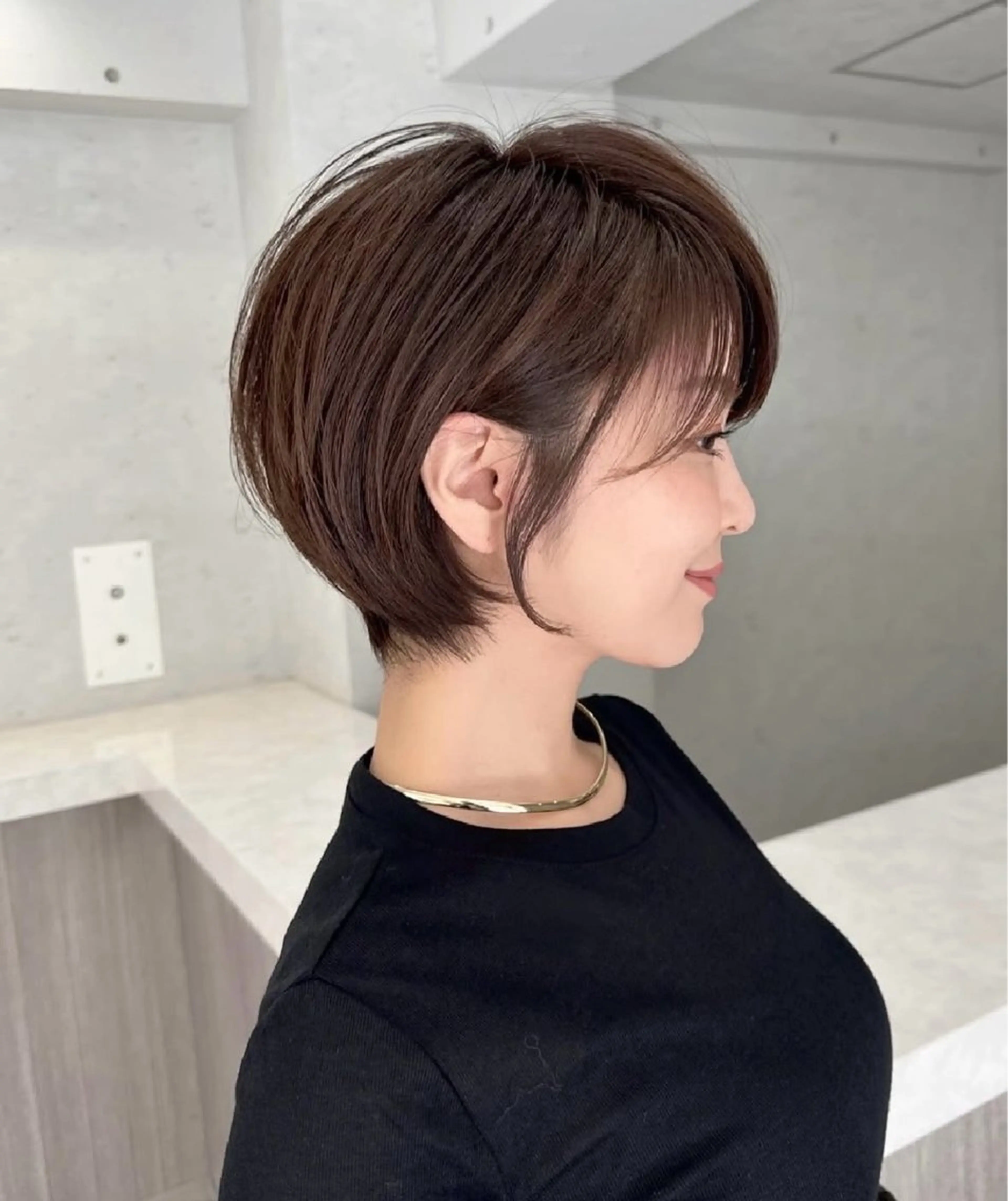 大人美人ショート×くびれショート✨️(30代以上限定🍀)カット×白髪ぼかし×トリートメントの写真