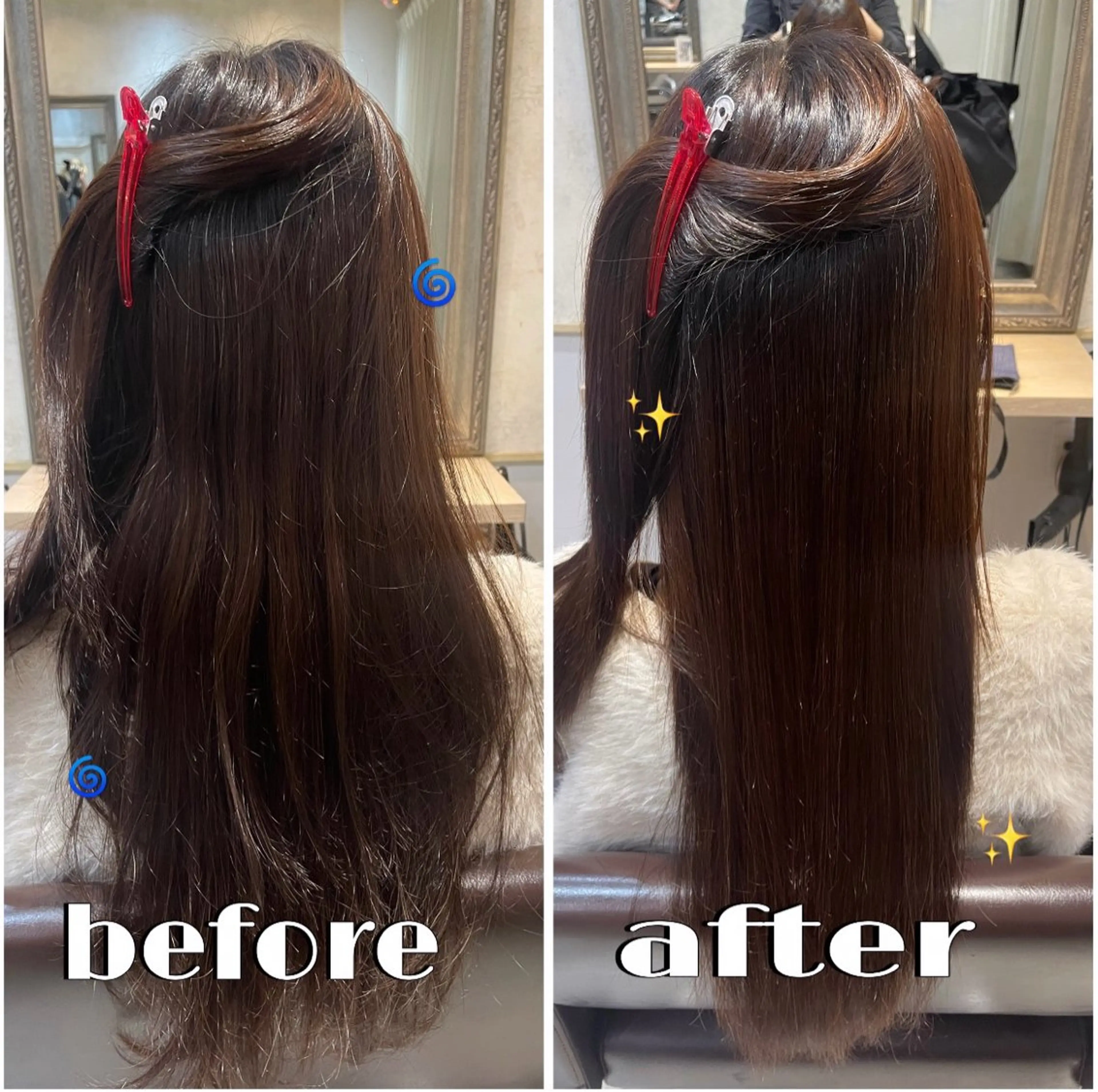 ロング 縮毛矯正 ルティア新宿所属・Lutia 新宿 髪質改善/アカリ🎀のヘアスタイル