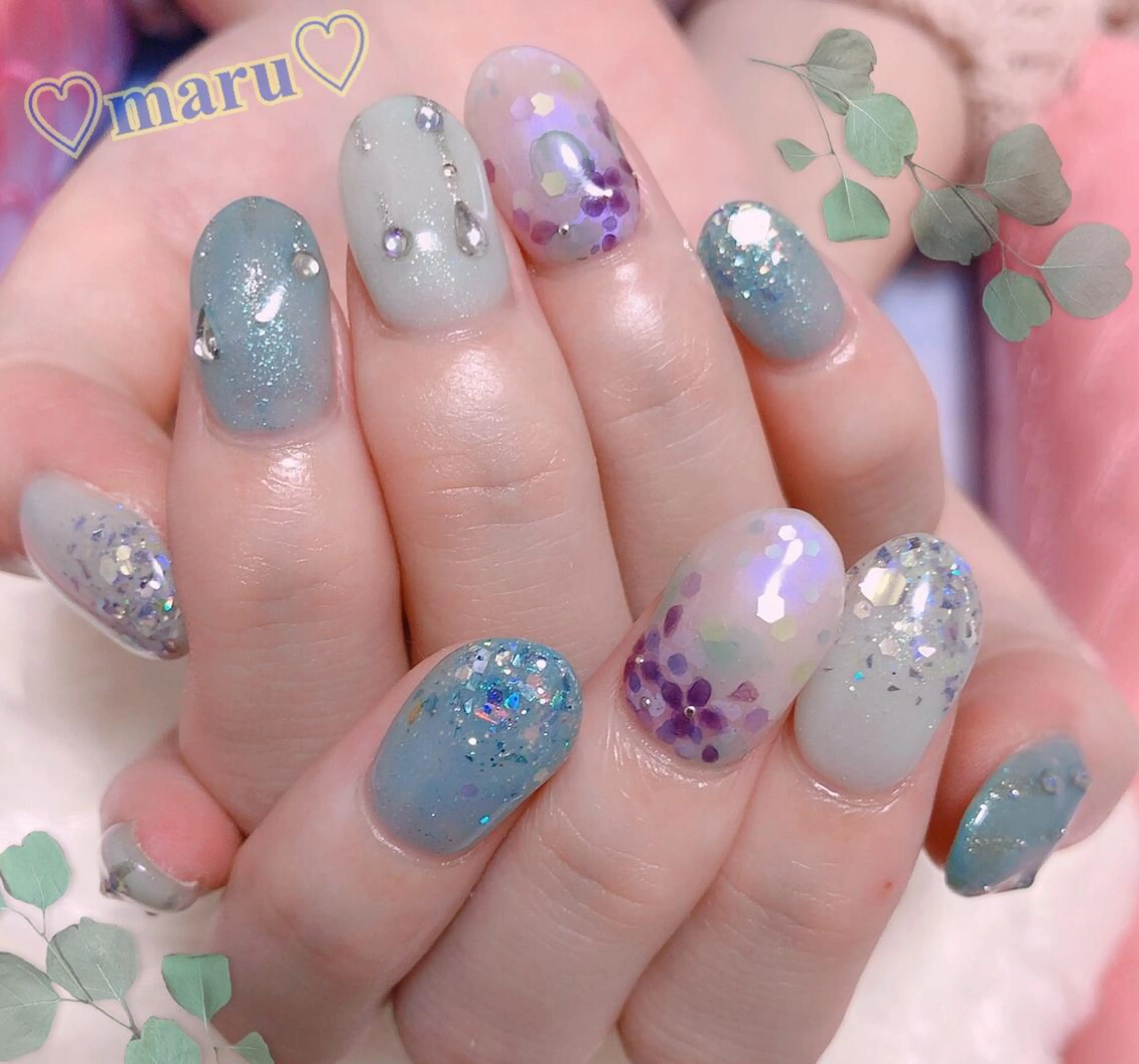 ネイル ハンドネイル フットネイル まるみ ♡のネイルデザイン