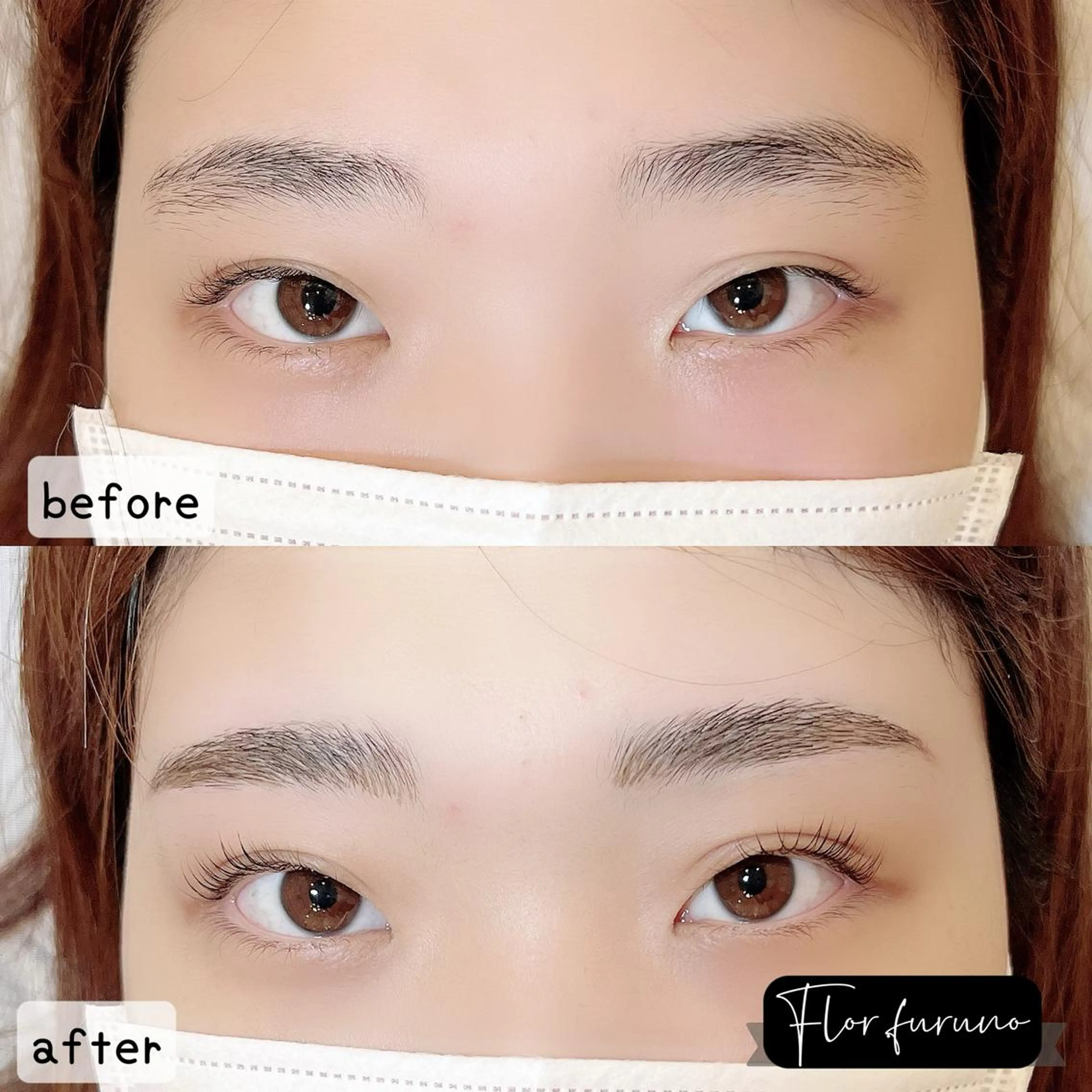 マツエク・マツパ アイブロウ ハリウッドブロウリフト パリジェンヌラッシュリフト Flor上大岡 ＊フルノ リナ＊のマツエク・マツパデザイン