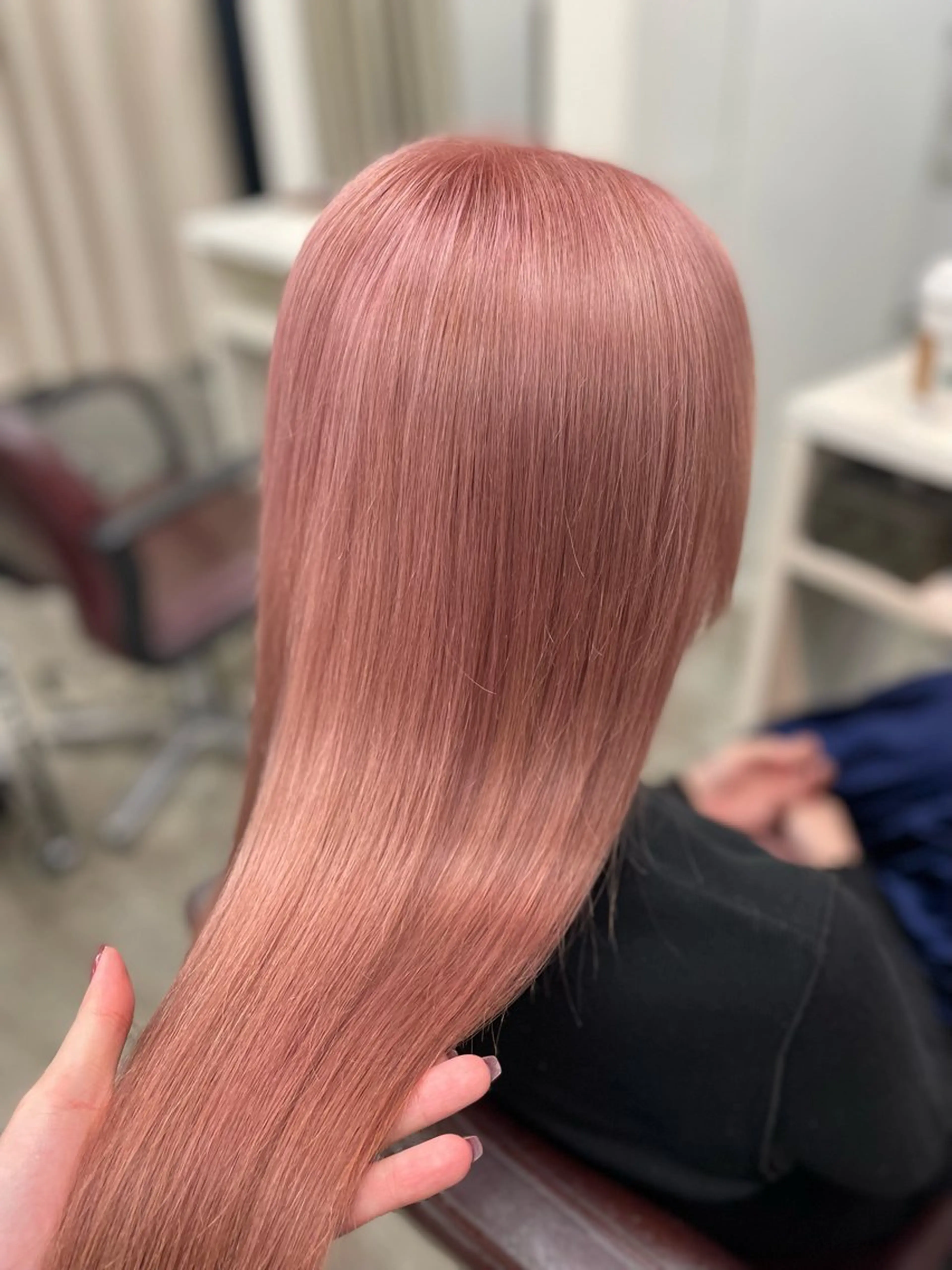 ロング カラー ブリーチ ヘアカラー トリートメント 韓国ヘア🤍髪質改善 🇰🇷AKANEのヘアスタイル