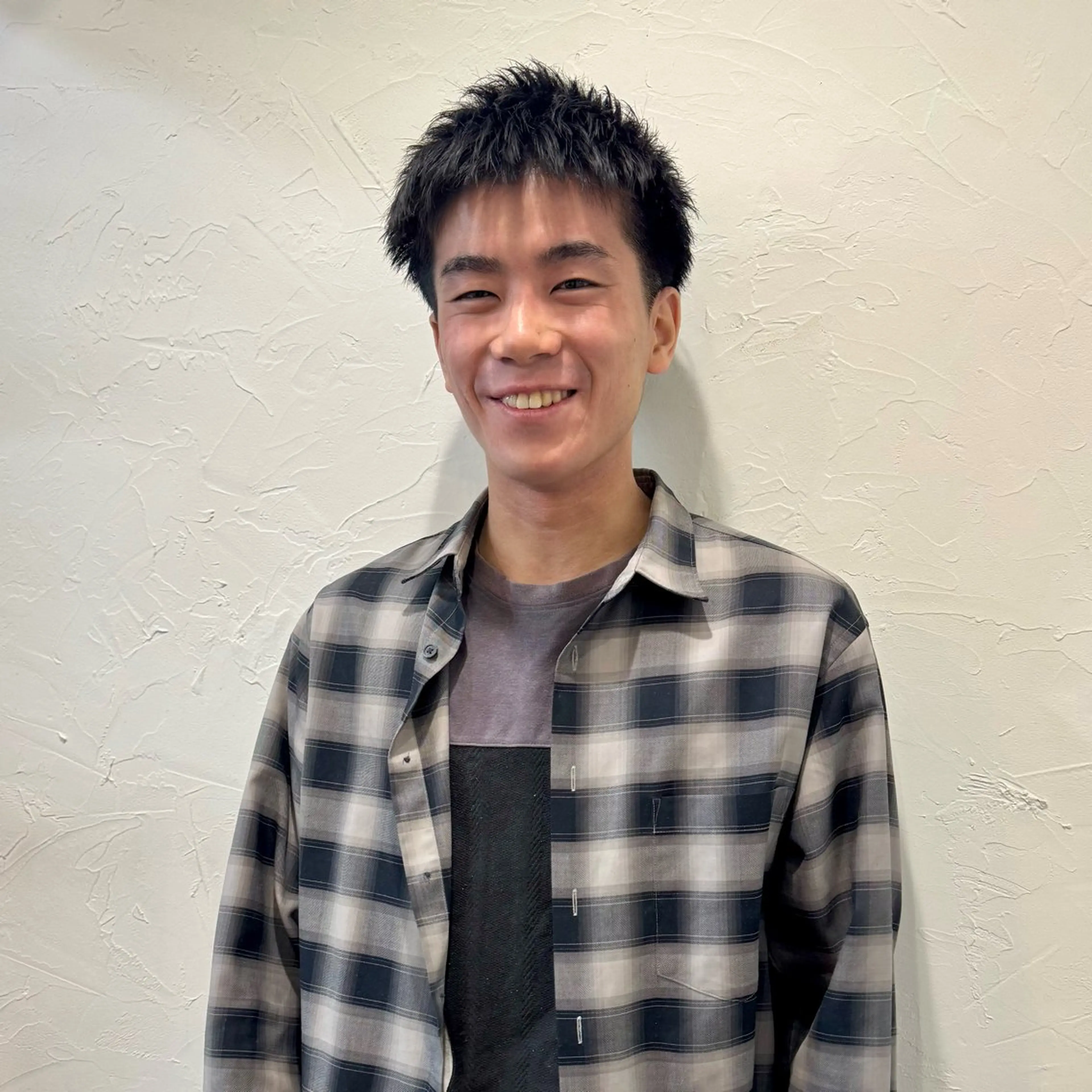 ショート メンズ アップバング メンズ就活ヘア メンズパーマ メンズショート スパイキーショート カット ヘアセット 【池袋/スパイキー ショート】ⓝⓘⓜⓤのヘアスタイル