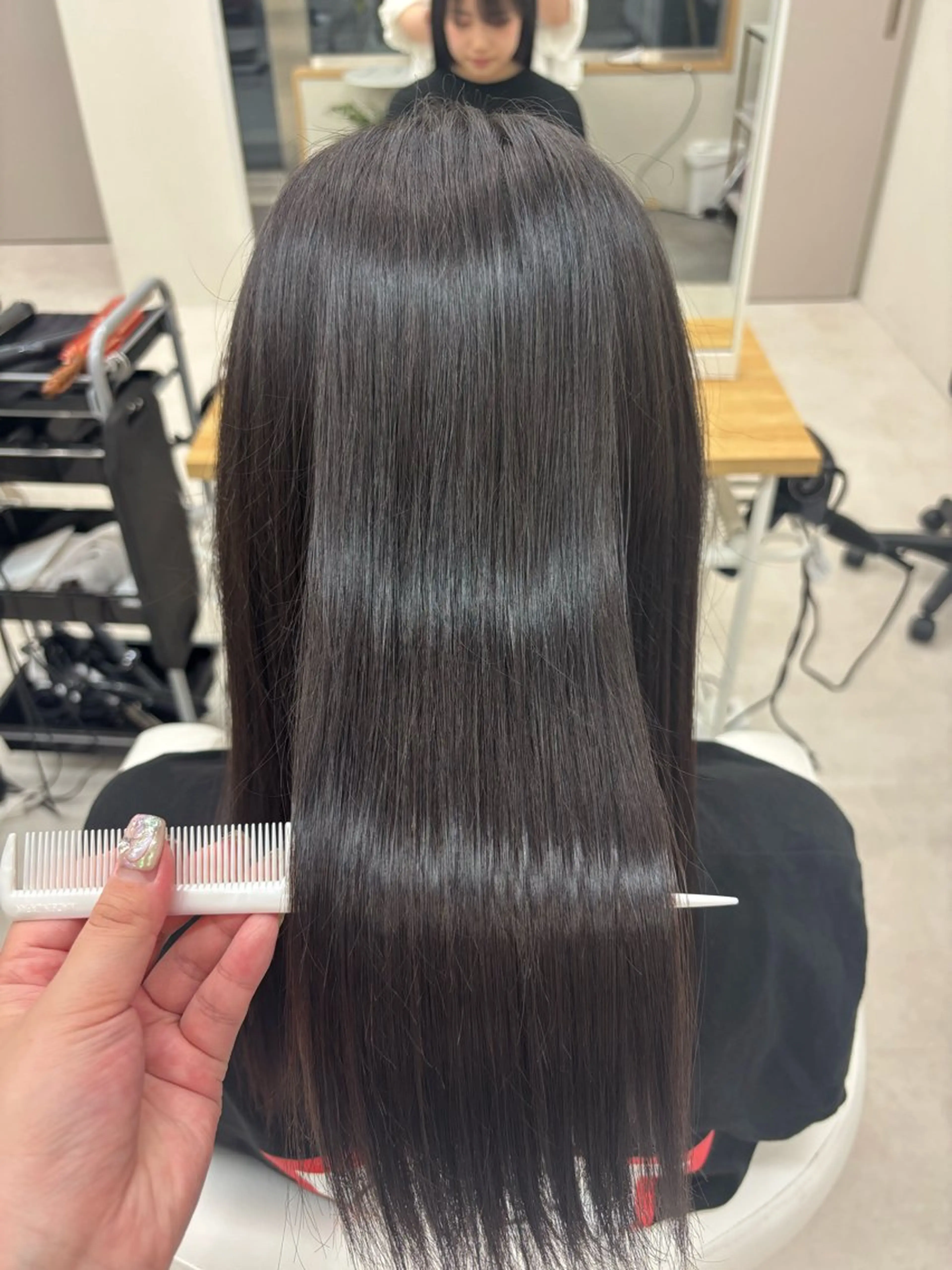 ロング トリートメント ヘアセット 𝗆𝗂𝗒𝗎 🐈‍⬛🎀のヘアスタイル