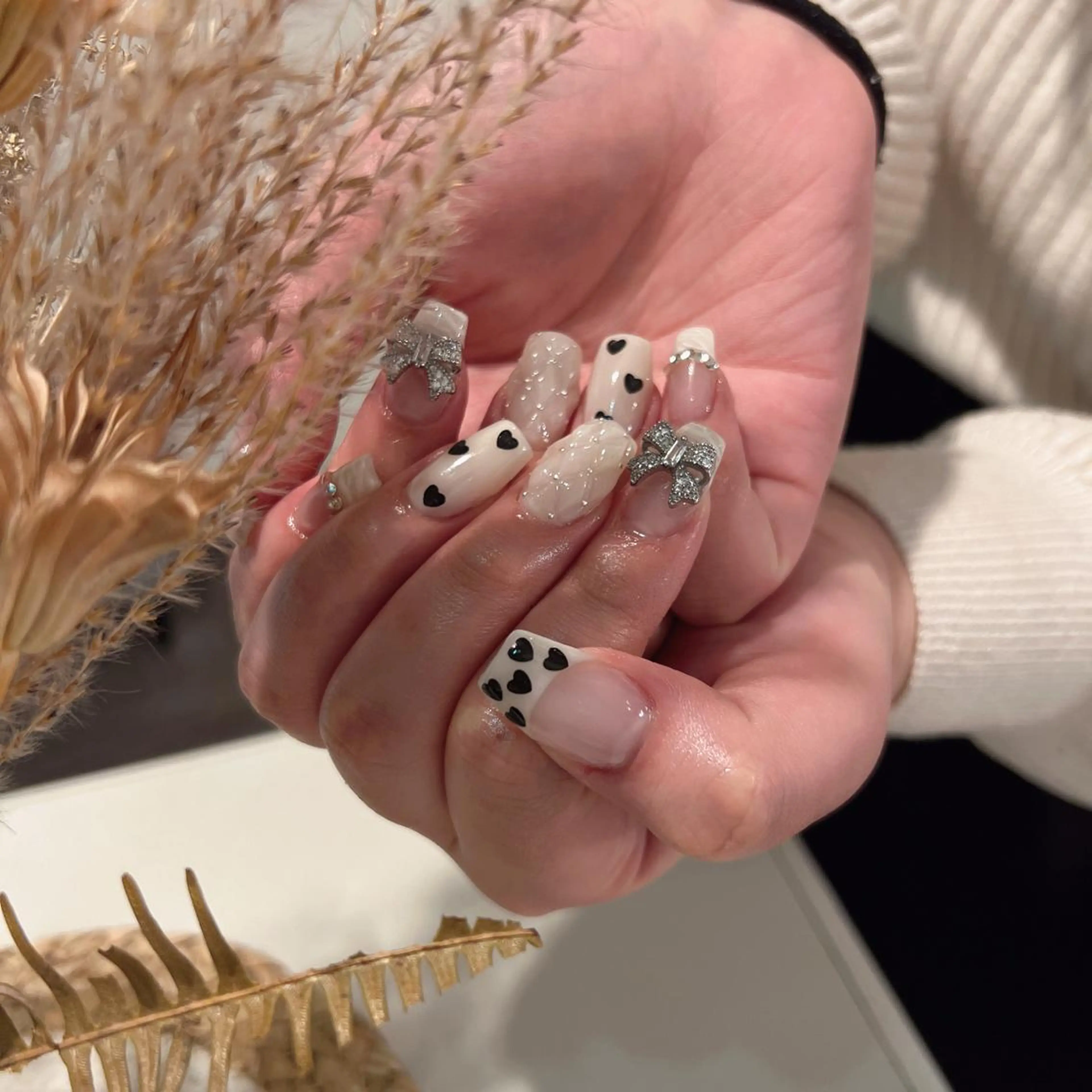 ネイル フラッシュネイル フレンチネイル ガラスフレンチ グラデーション 氷ネイル・うるうるネイル You&Me Yukiのネイルデザイン