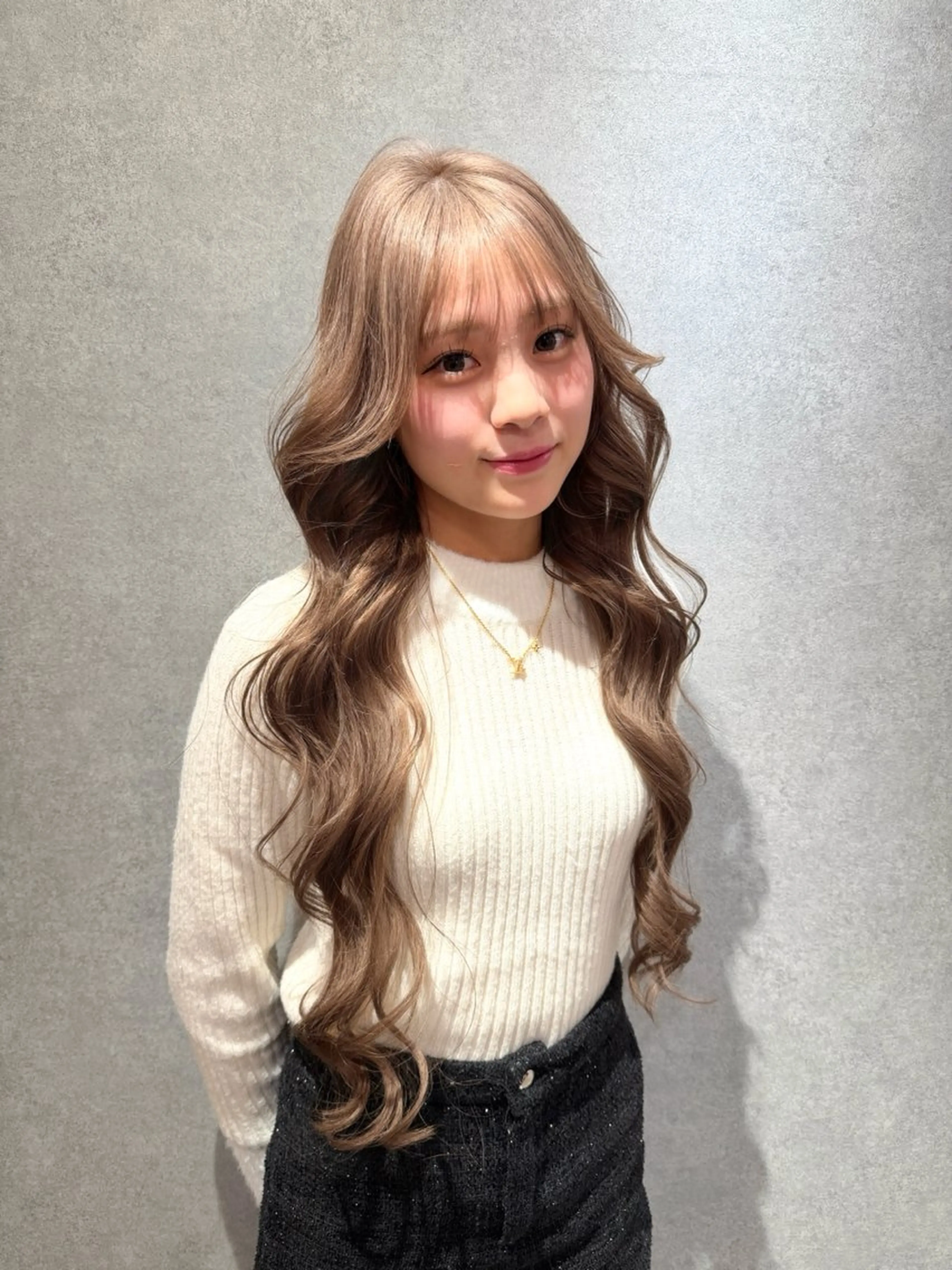 ロング カラー カット ヘアカラー トリートメント ハイトーン/ウルフ/ レイヤー/Asukaのヘアスタイル