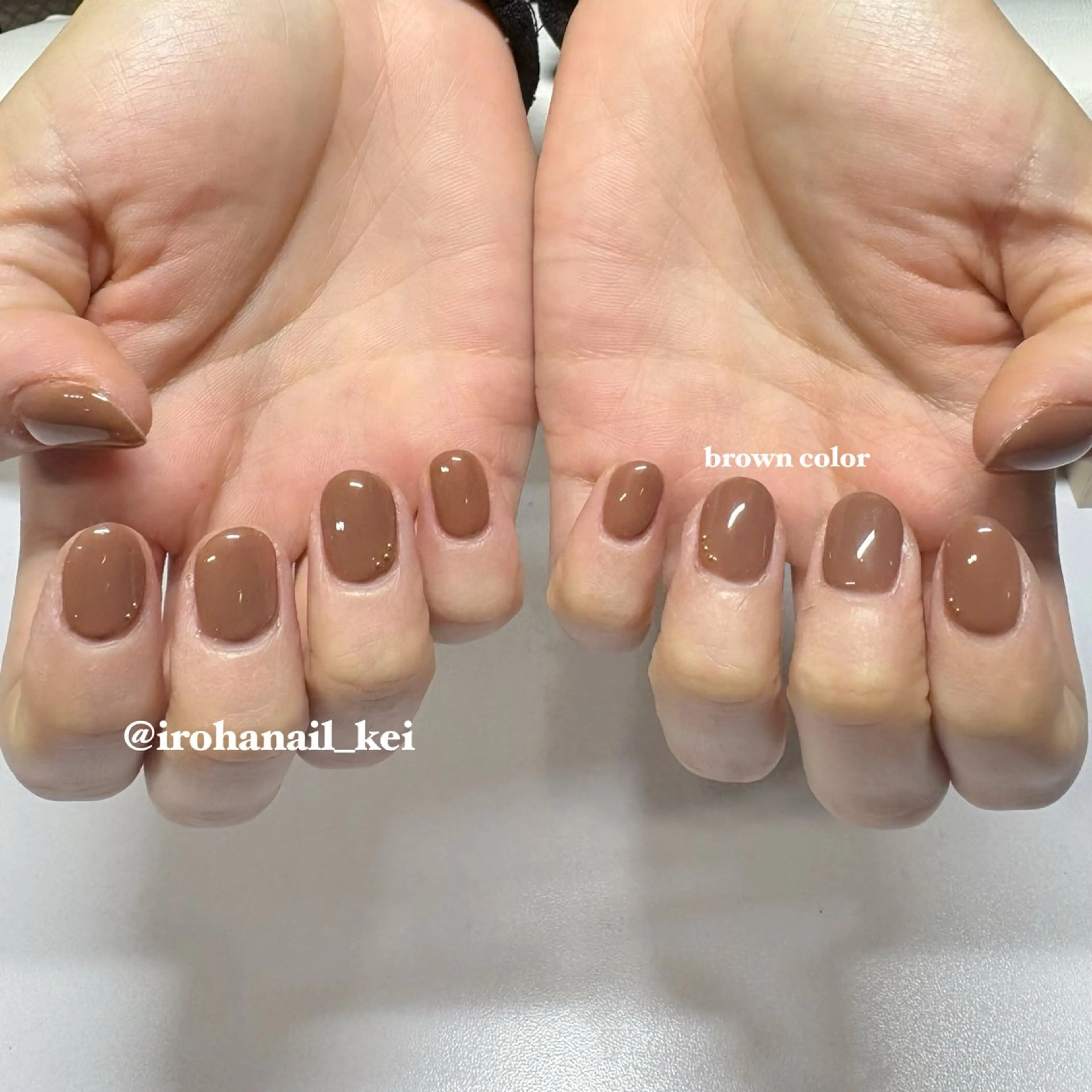 ネイル ブラウン IROHA NAIL_kei🐶のネイルデザイン