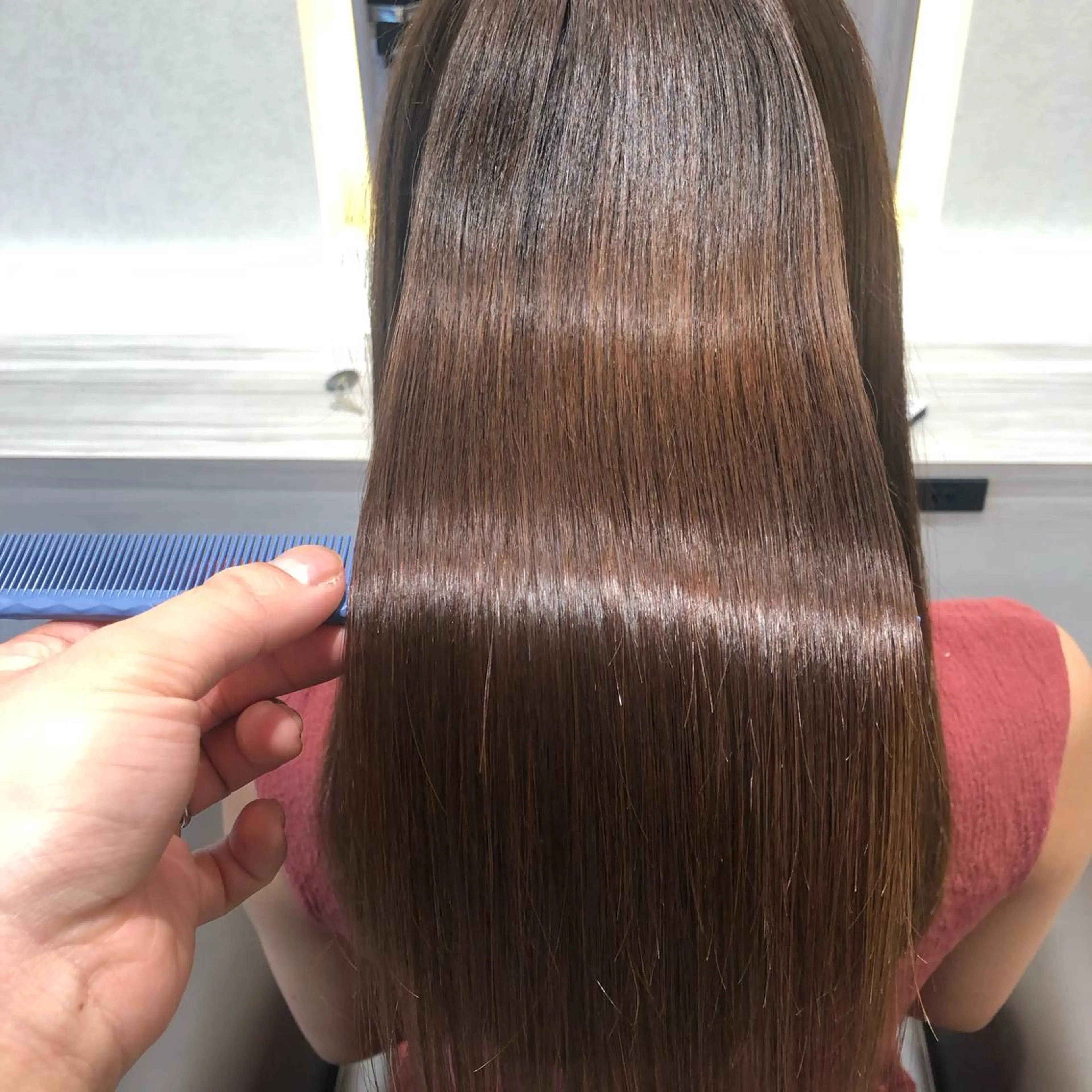 ロング ムトウセイマ/艶髪 /艶ケアWブリーチのヘアスタイル