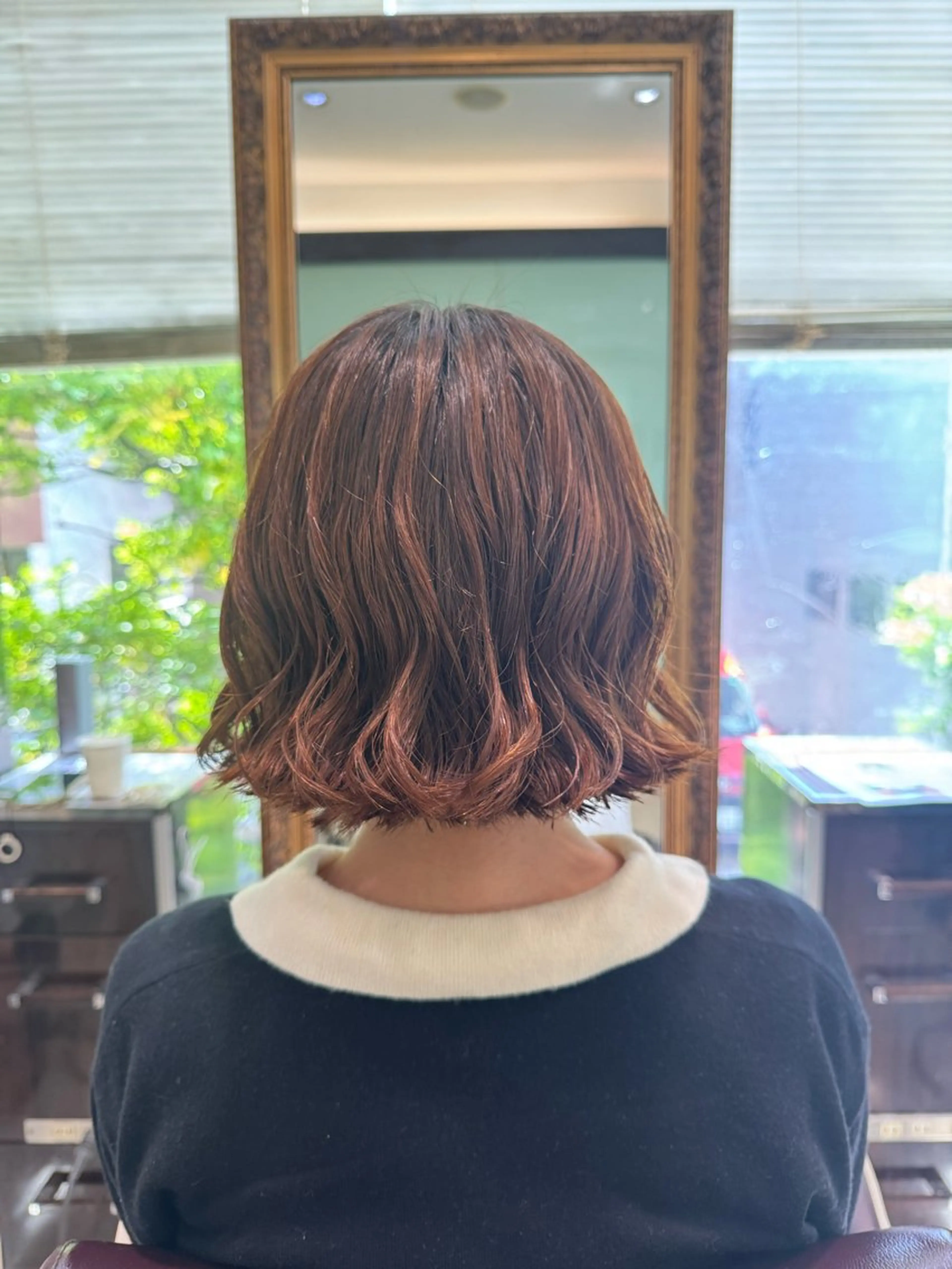 ショート カット パーマ トリートメント コテ巻き風/ボブ パーマ🌼杉田 萌恵のヘアスタイル