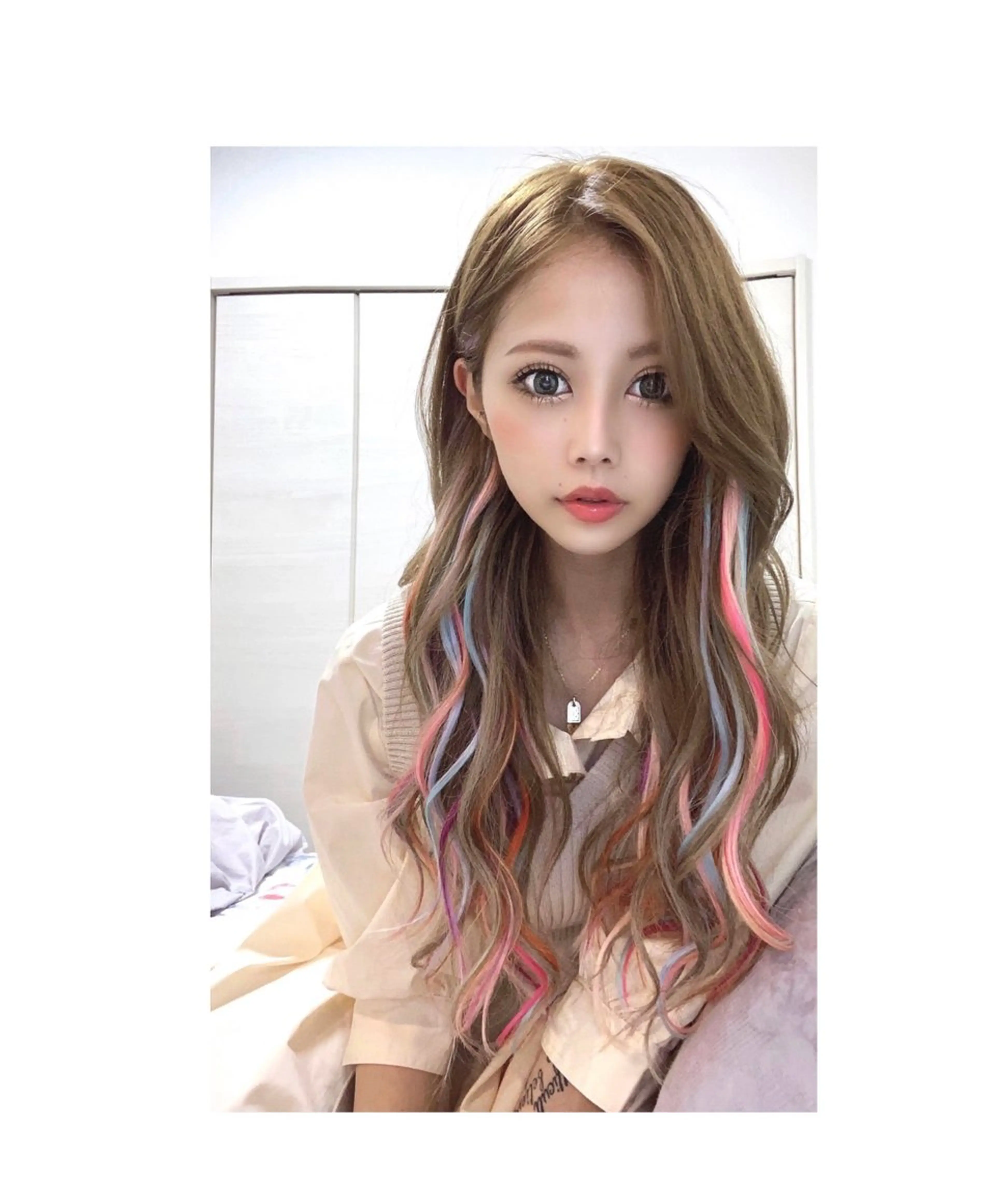 ロング カラー エクステ ロング カット トリートメント エクステ 今井 勝也のヘアスタイル