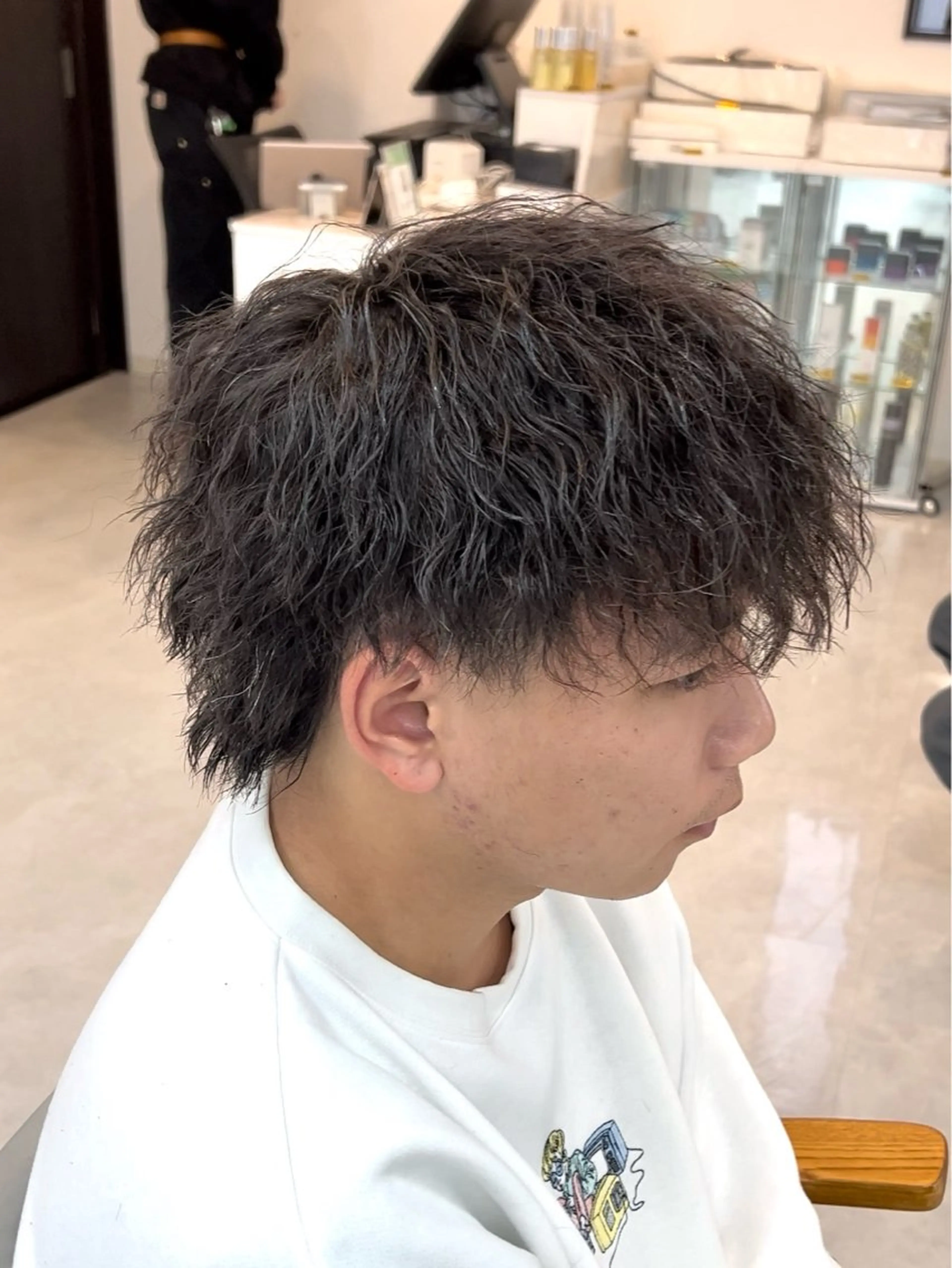 ショート パーマ メンズ メンズパーマ カット パーマ フウト/メンズカット /メンズパーマのヘアスタイル