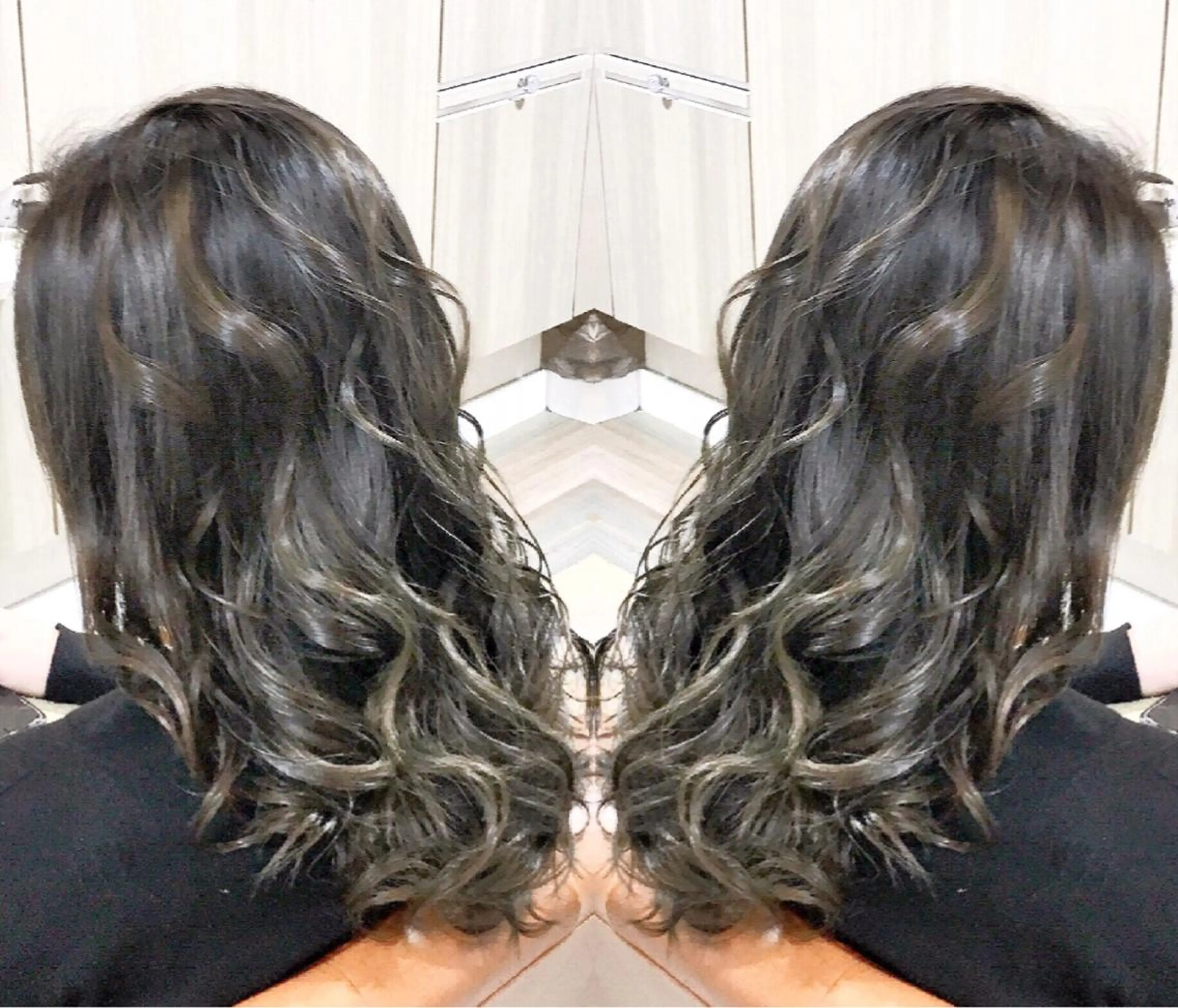 セミロング 外国人風カラー レイヤーカット ヘアカラー トリートメント ヘアセット ❤️千葉県代表❤️ 店長❤️柿本翔一朗のヘアスタイル