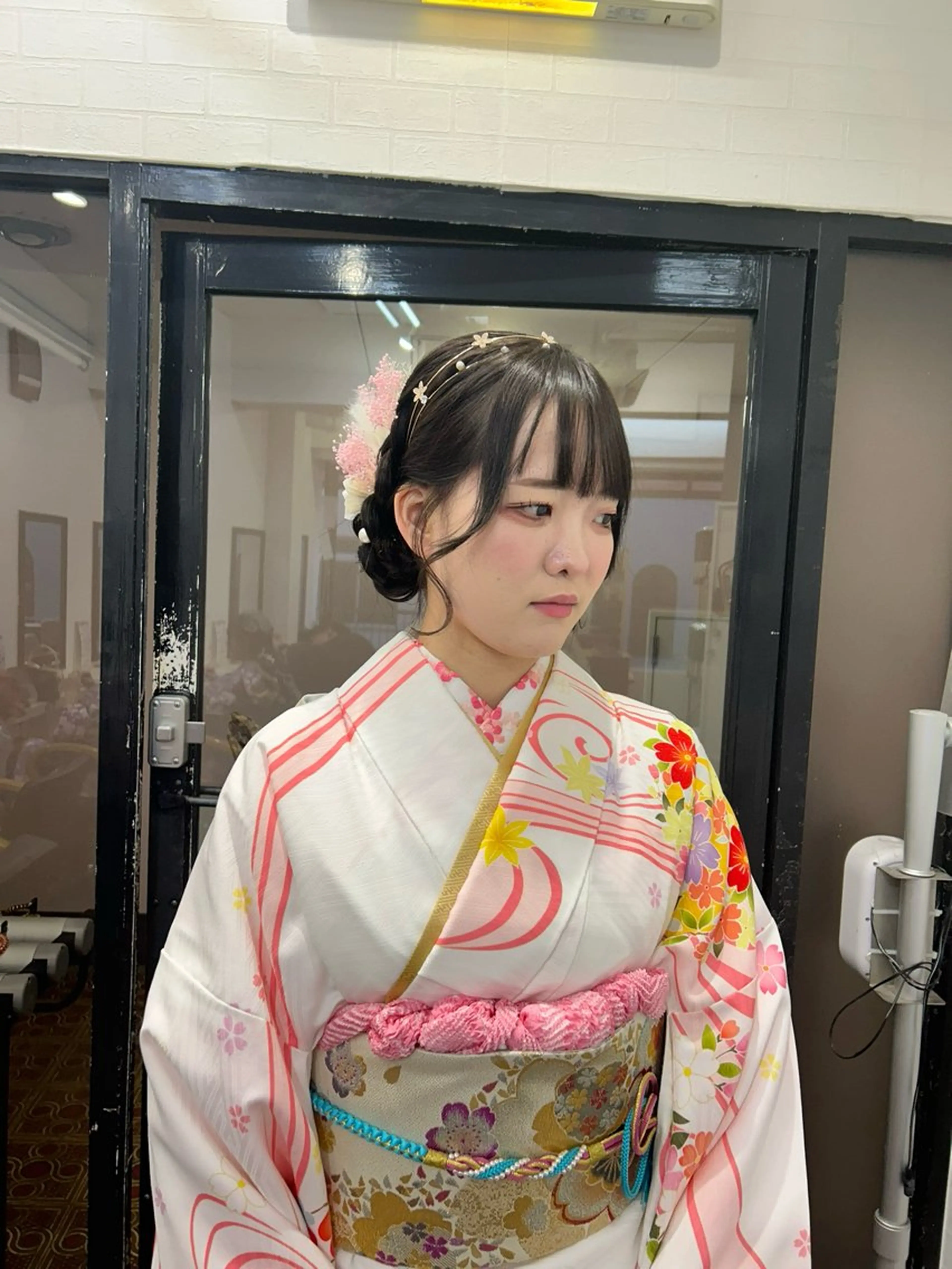 ヘアアレンジ 着付け Yui. ハイトーン/パーマ/のヘアスタイル