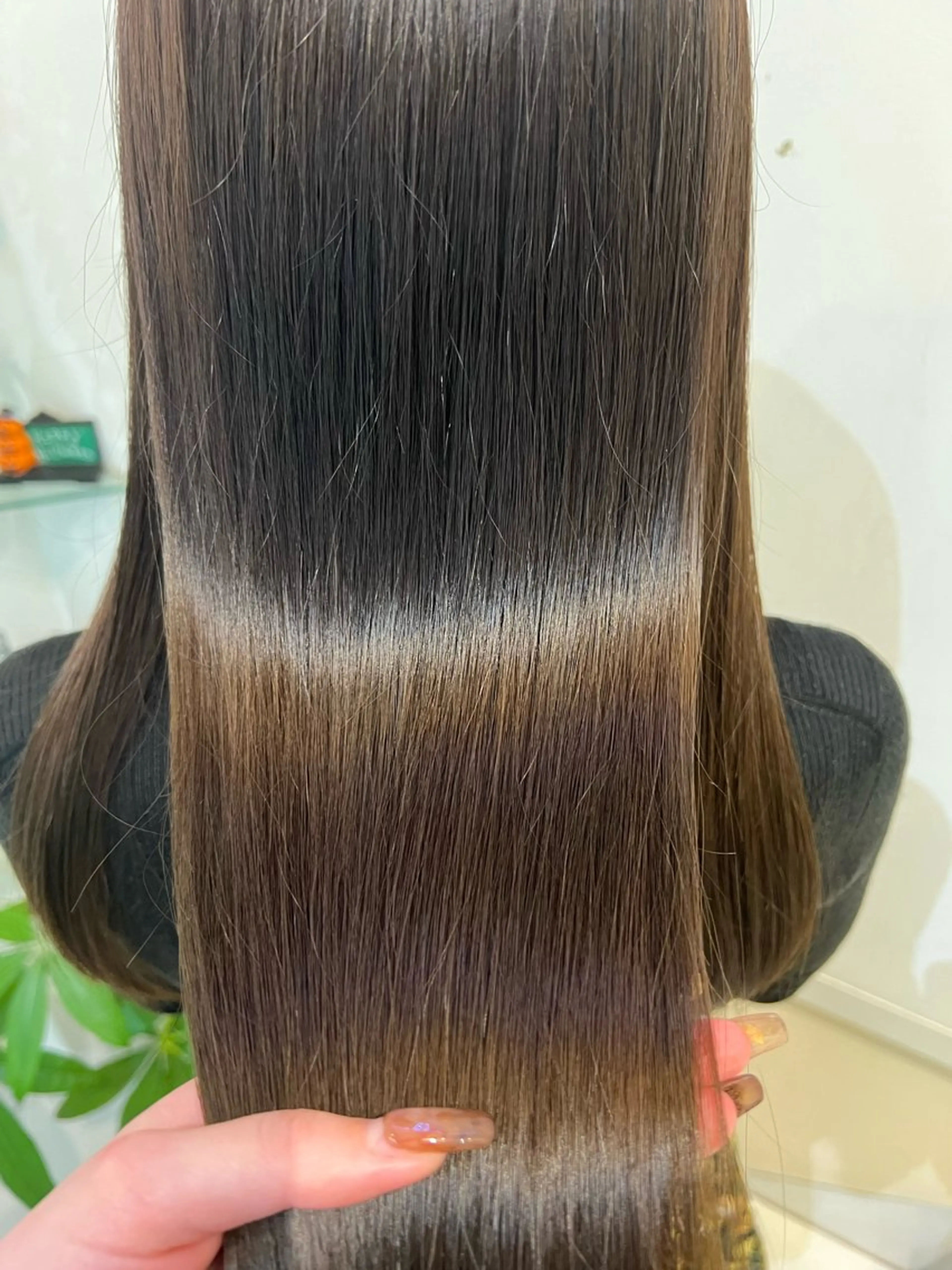 ロング カラー カット ヘアカラー トリートメント ブリーチしない暖色 カラー🥀杉 優菜のヘアスタイル