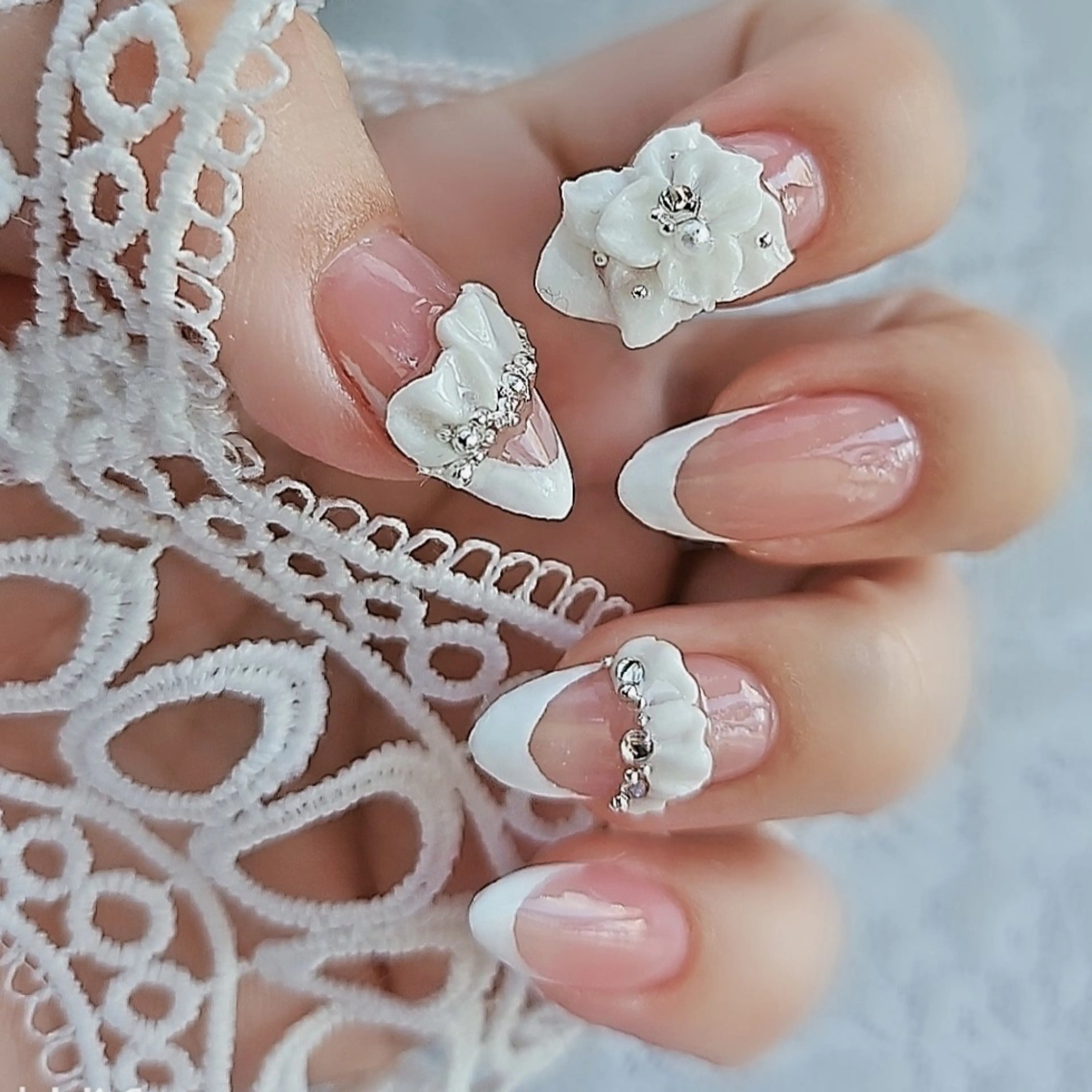 ネイル ネイルチップ ブライダルネイル Noah'snail   のネイルデザイン