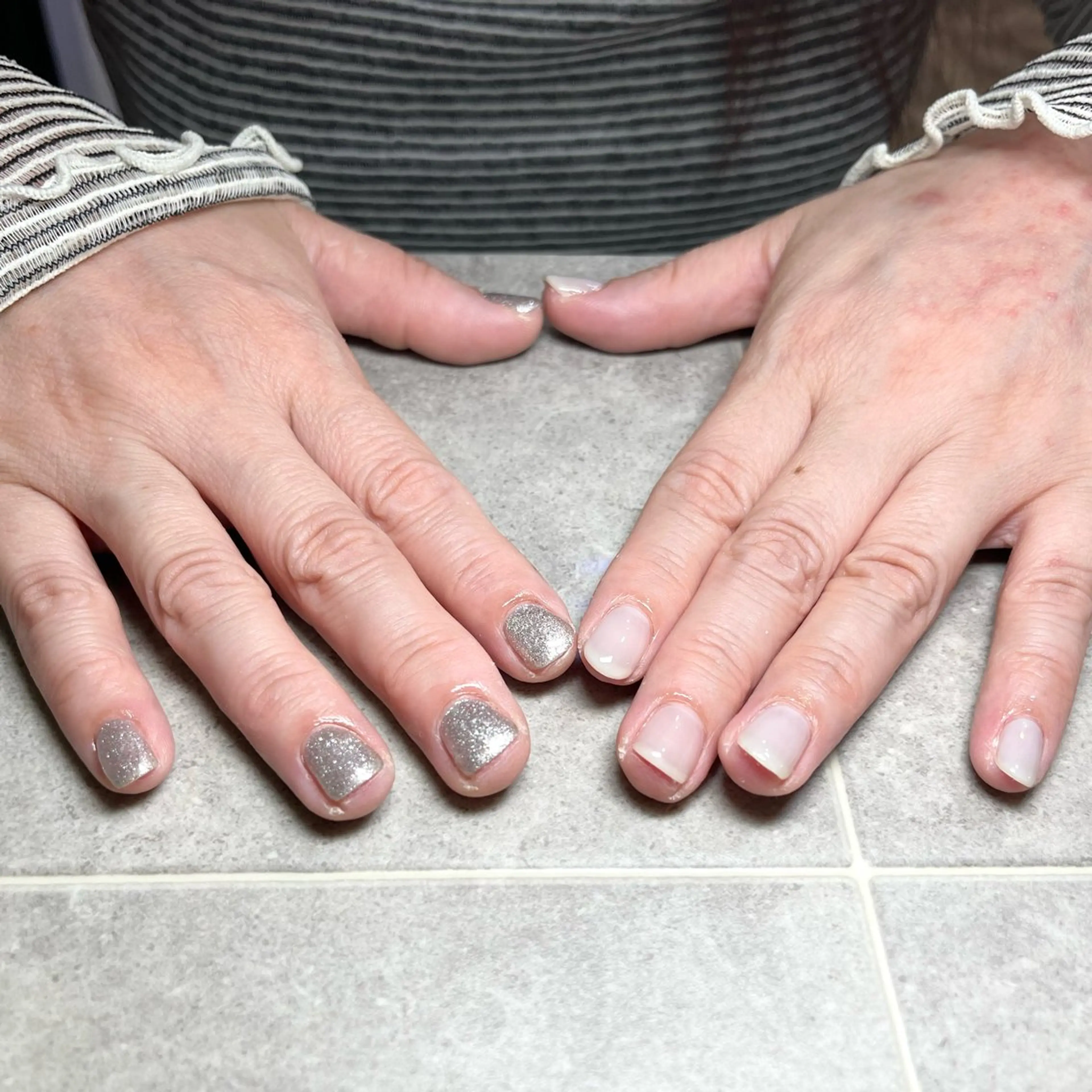 ネイル ラメ(グリッター) ラメグラデーション ワンカラーネイル 🌻Sunrich Fuka🌻のネイルデザイン