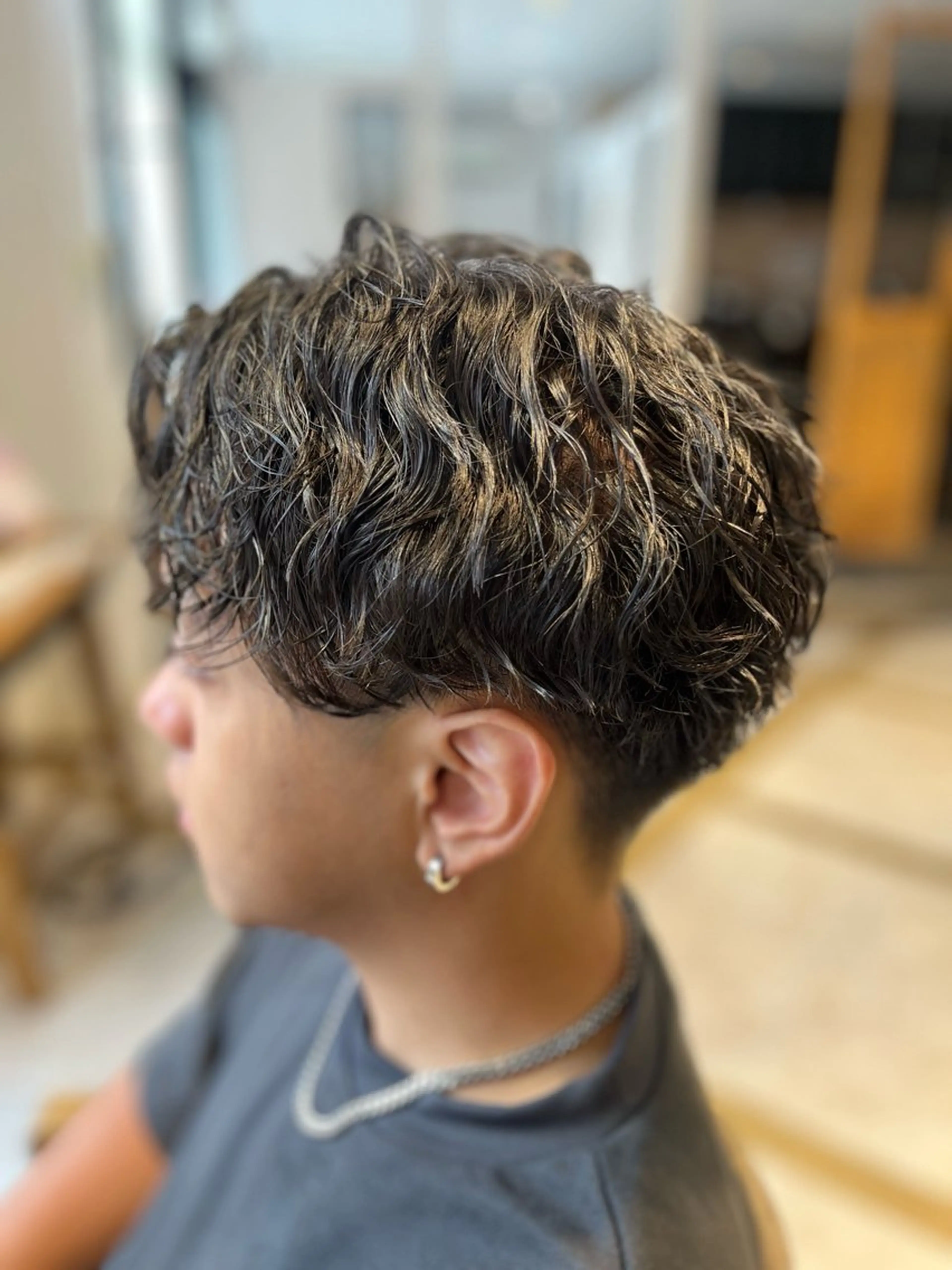 ✂︎メンズカット+パーマ✂︎      ケアトリートメントメント付き✨の写真