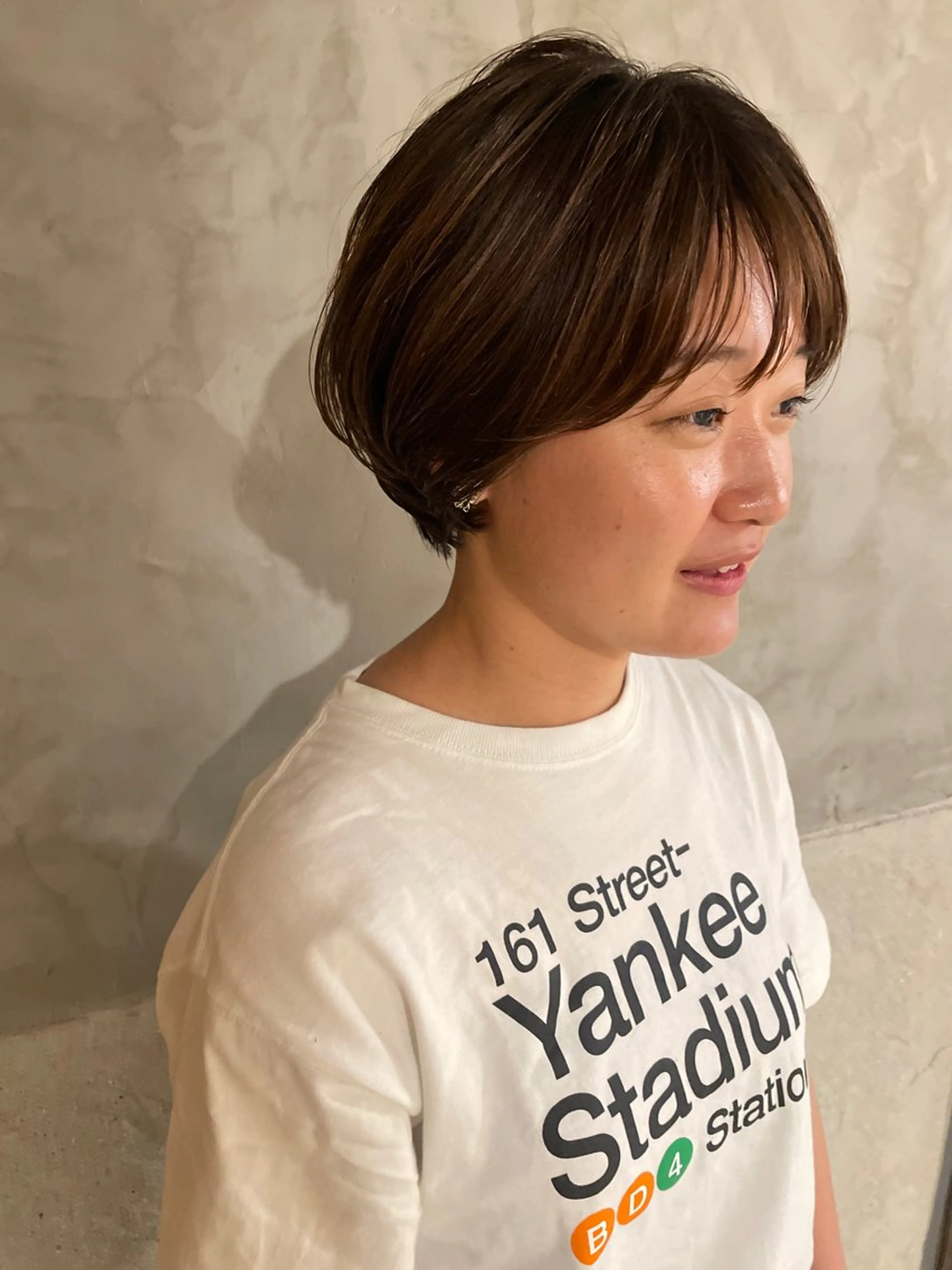 ショート パーマ デジタルパーマ カット パーマ さの あやねのヘアスタイル