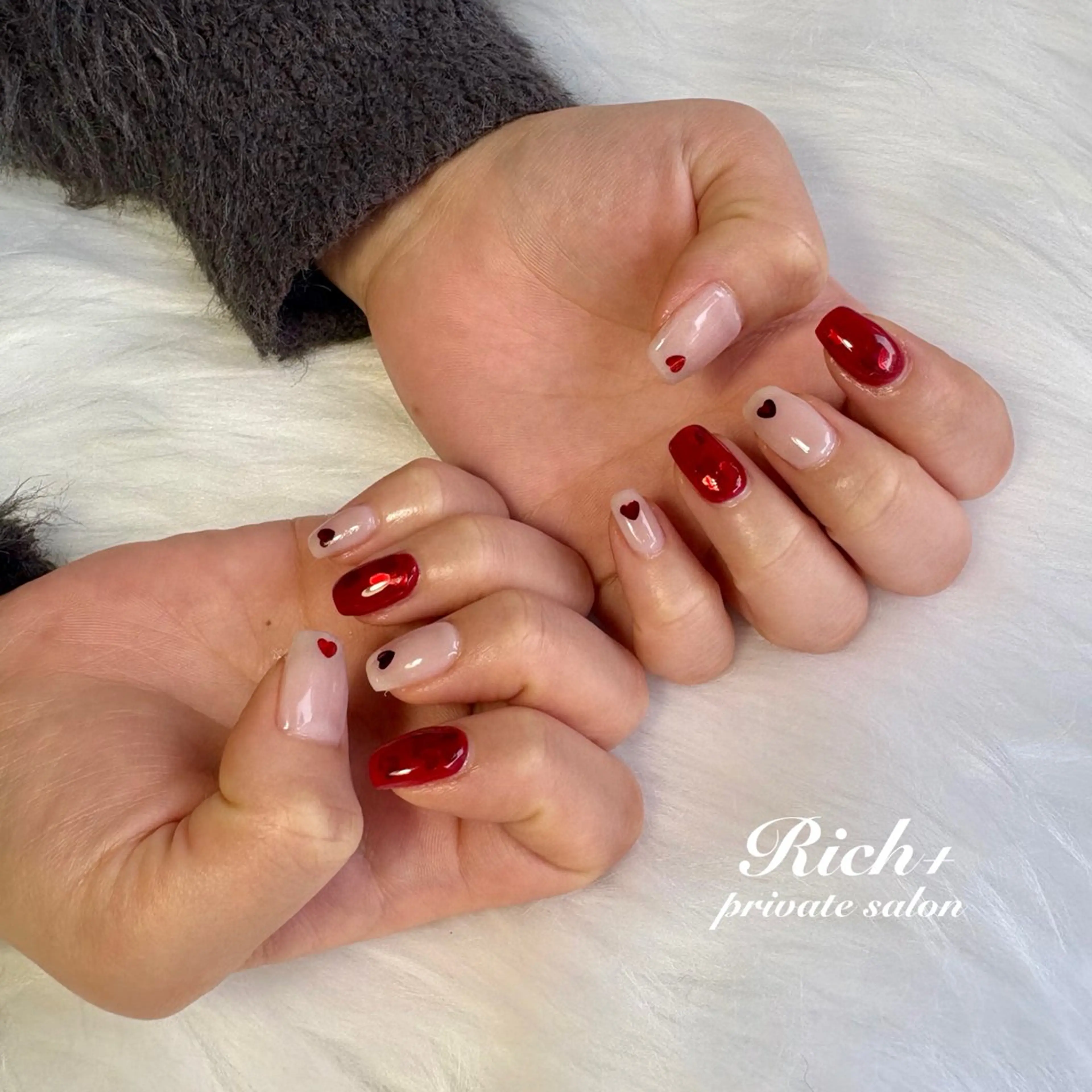ネイル ハート Rich+nail Mayuのネイルデザイン