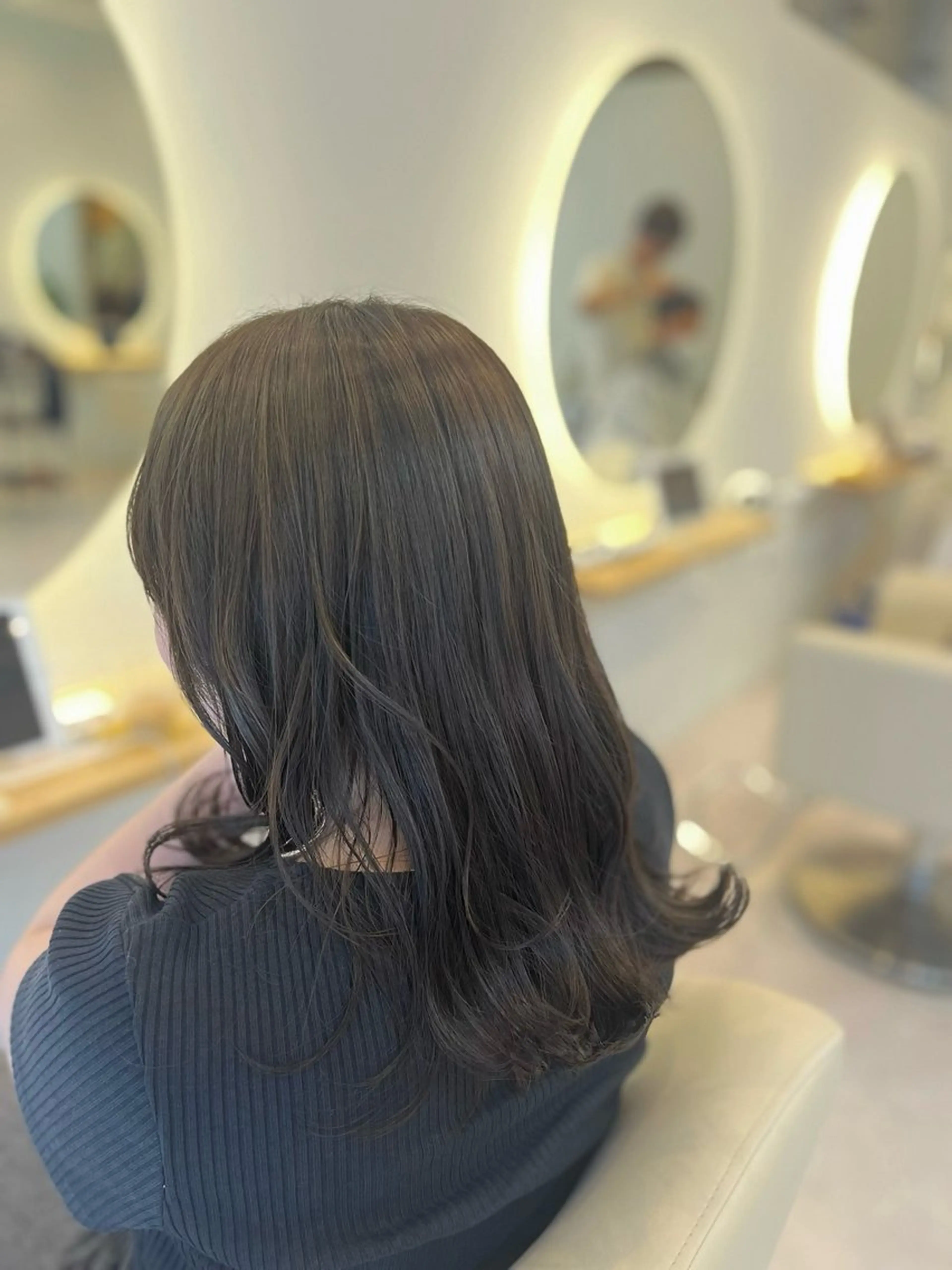 ブリーチなしダブルカラーの写真